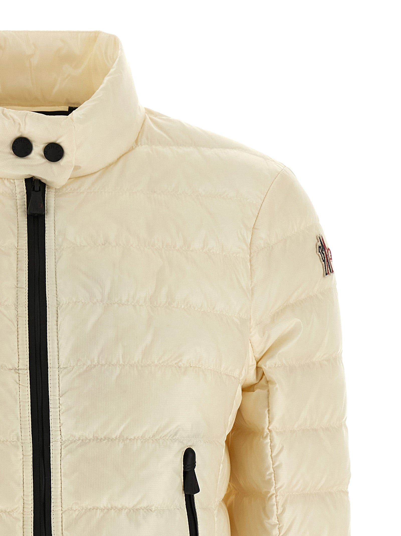 Moncler Grenoble White Polyamide Full-Length Jacket Moncler Grenoble