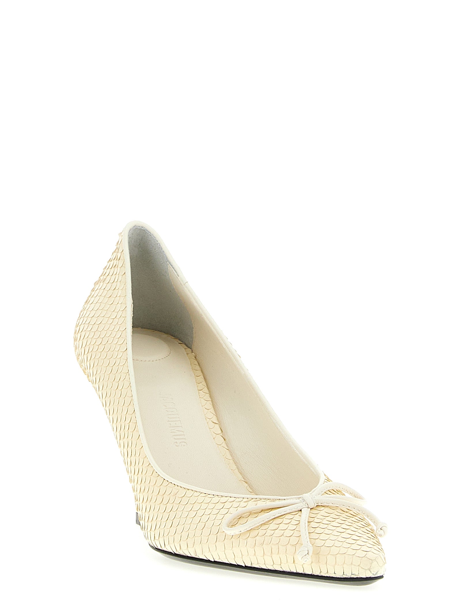 Jacquemus Beige Calfskin High Heel Pumps Jacquemus