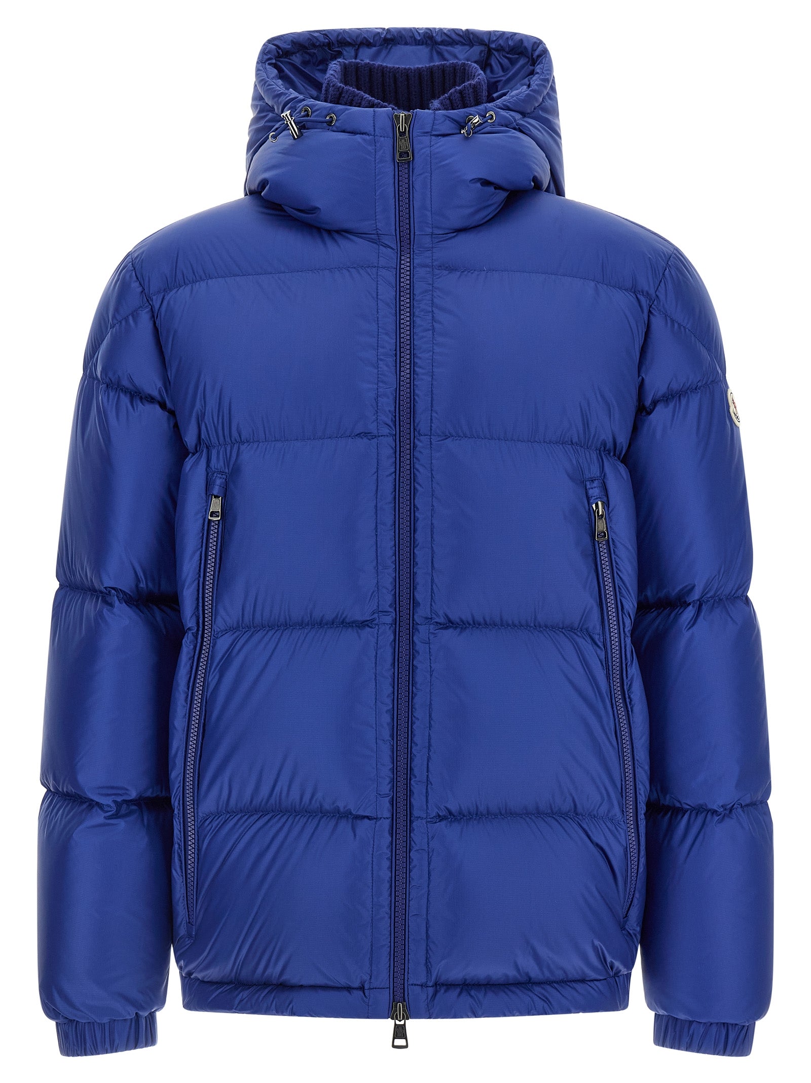 Moncler Blue Polyamide Full-Length Jacket Moncler