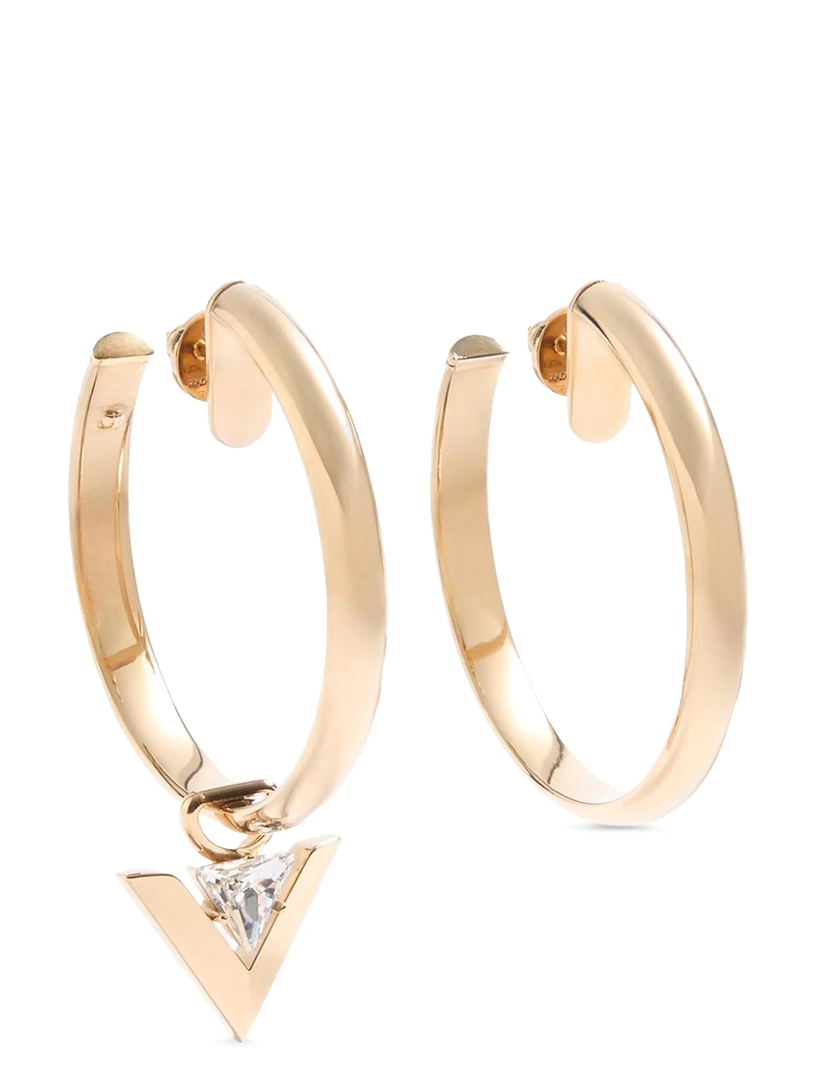 Valentino Garavani Gold Brass Earrings Valentino Garavani