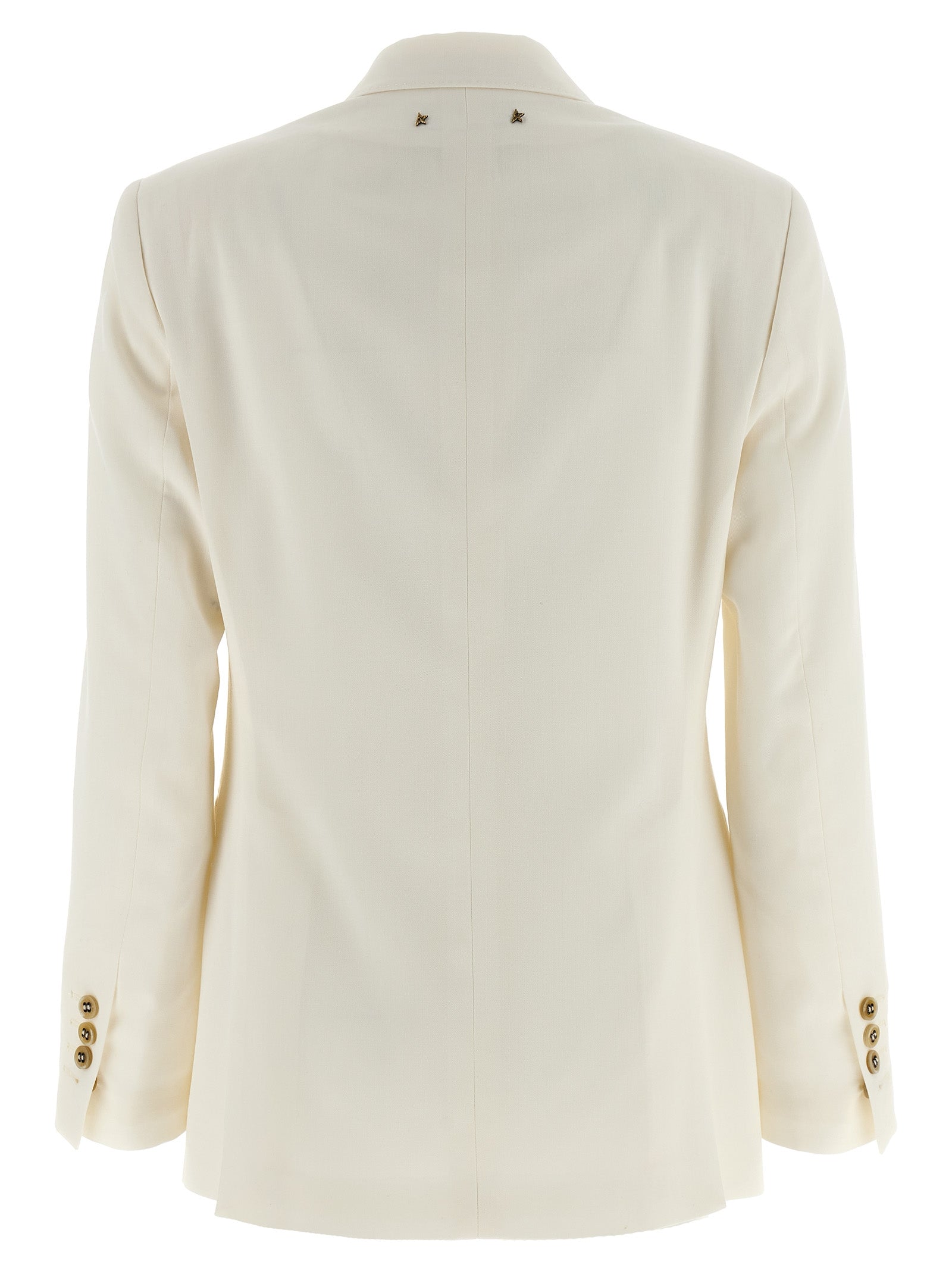Golden Goose White Polyester Blazer Golden Goose
