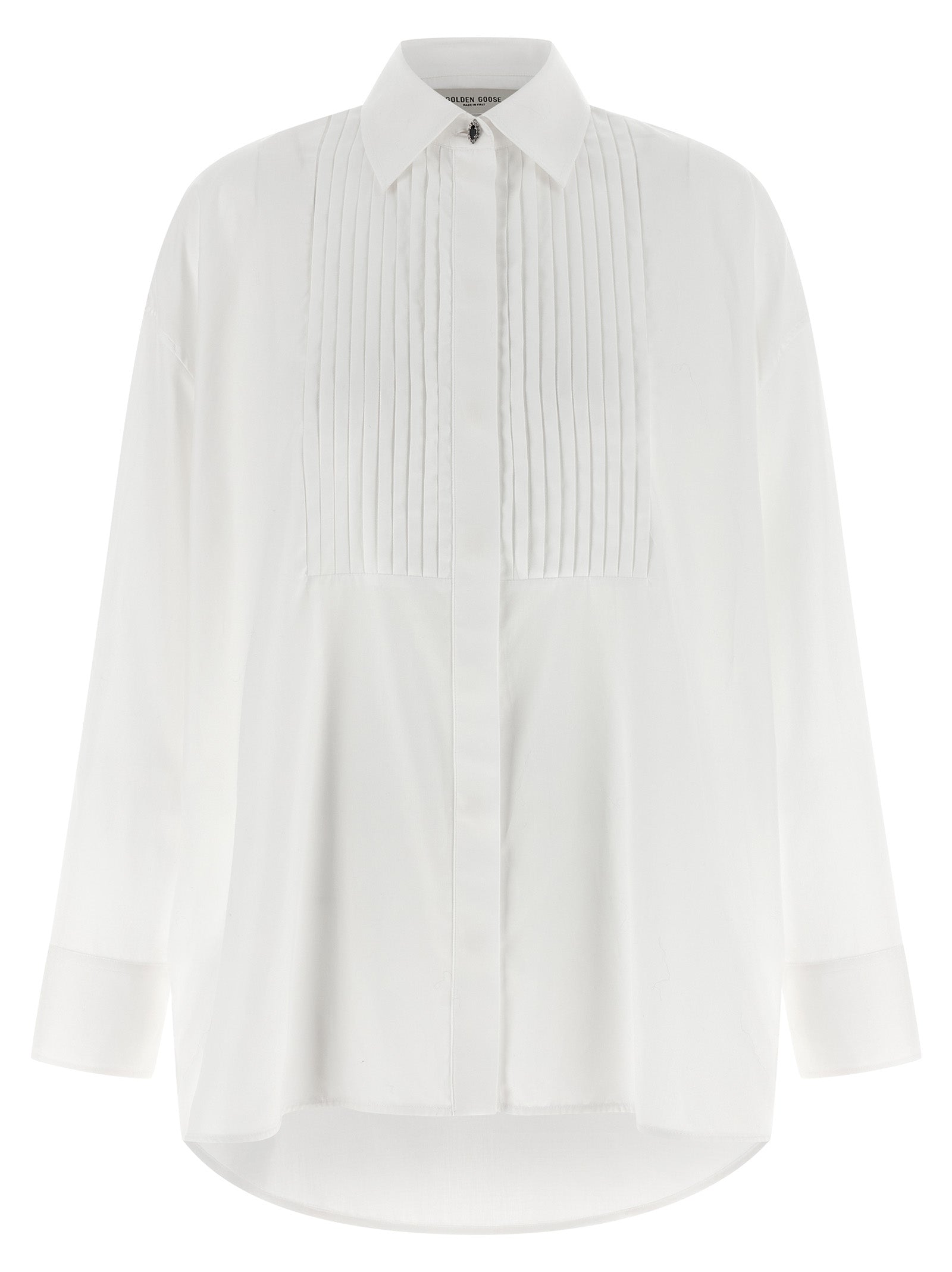 Golden Goose White Cotton Blouse Golden Goose