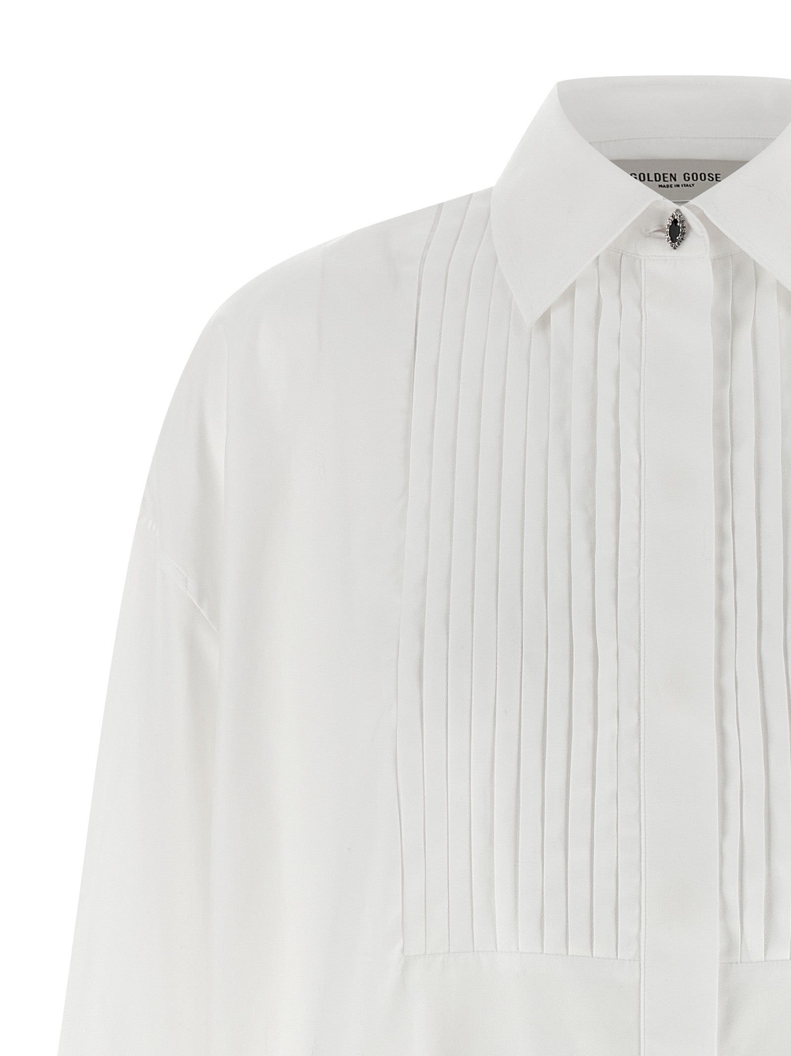Golden Goose White Cotton Blouse Golden Goose
