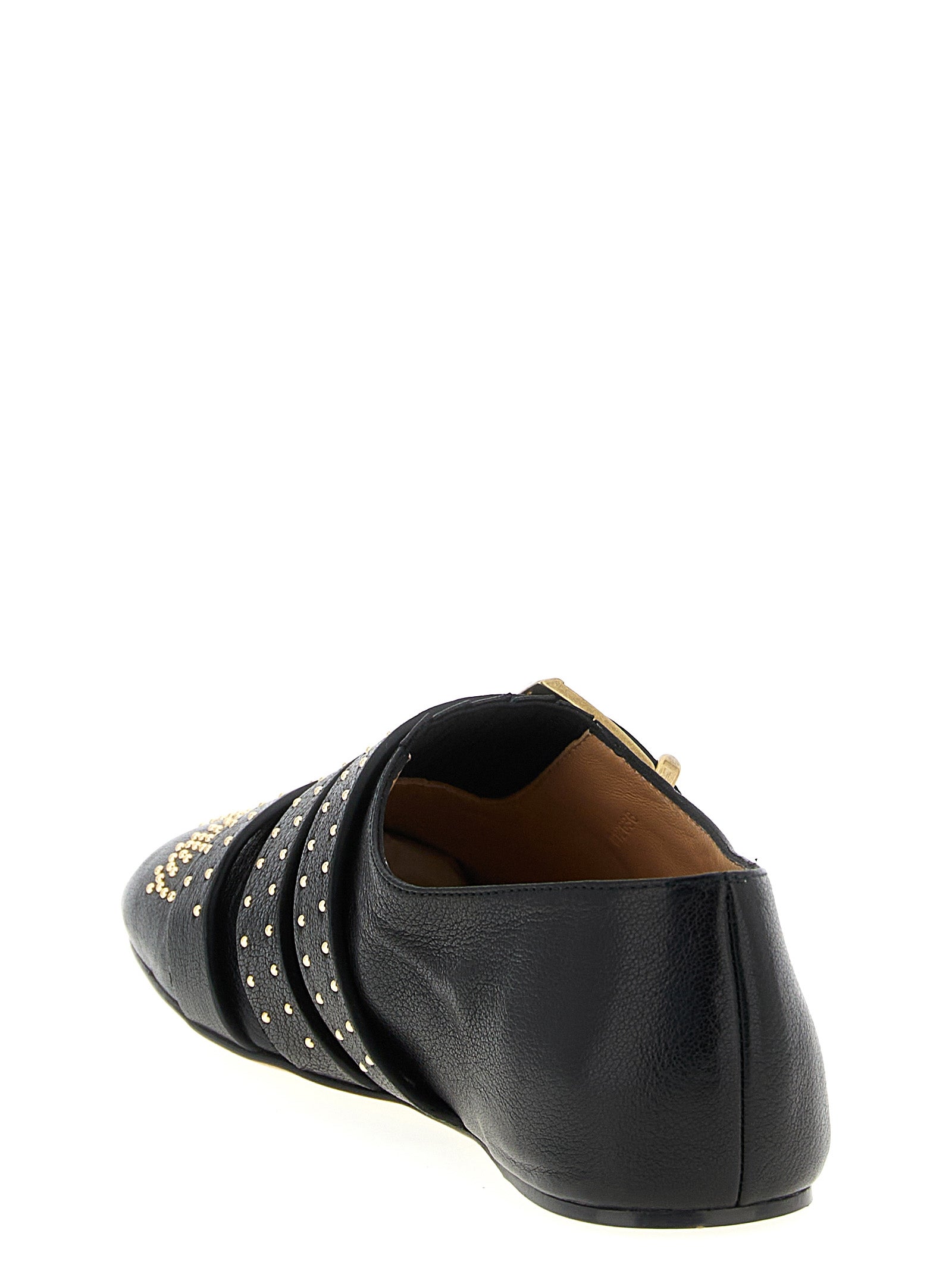 Chloé Black Lamb Leather Ballet Flats Chloé