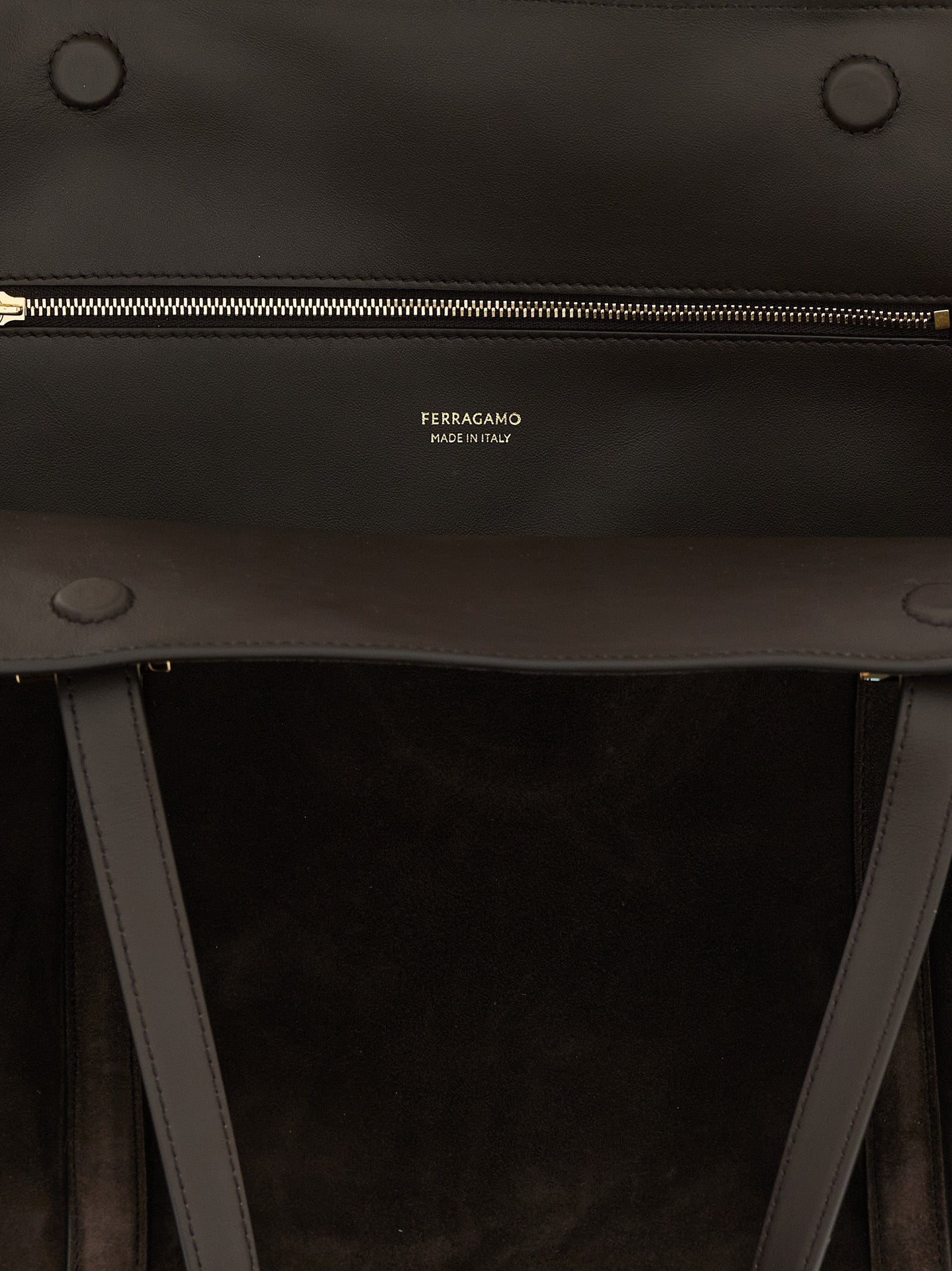 Ferragamo Brown Goatskin Shoulder Bag Ferragamo