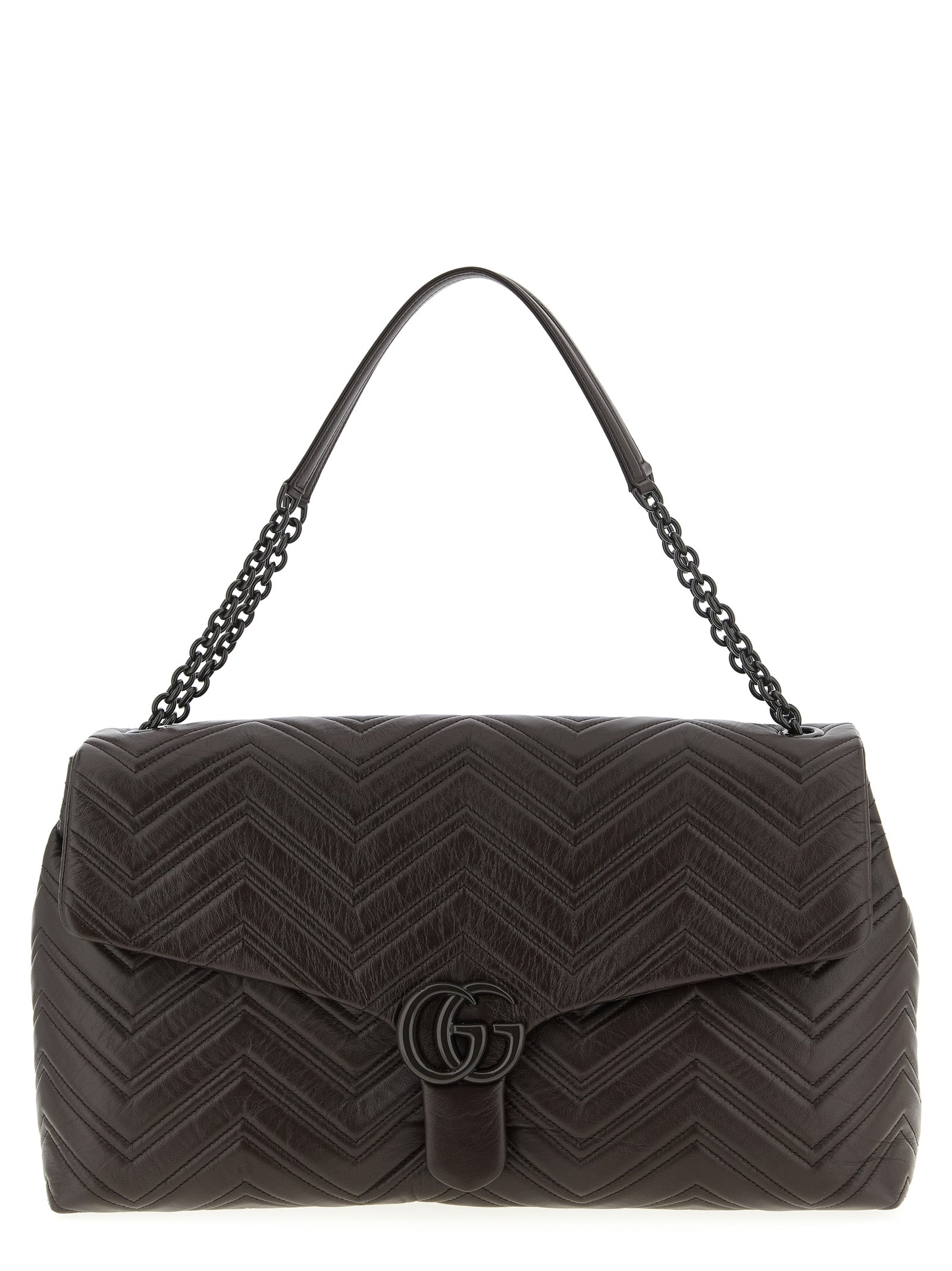 Gucci Brown Calfskin Shoulder Bag Gucci