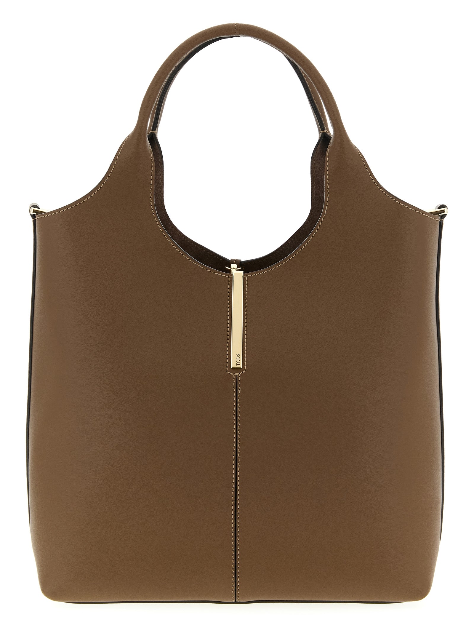 Tod's Brown Calfskin Handbag Tod's