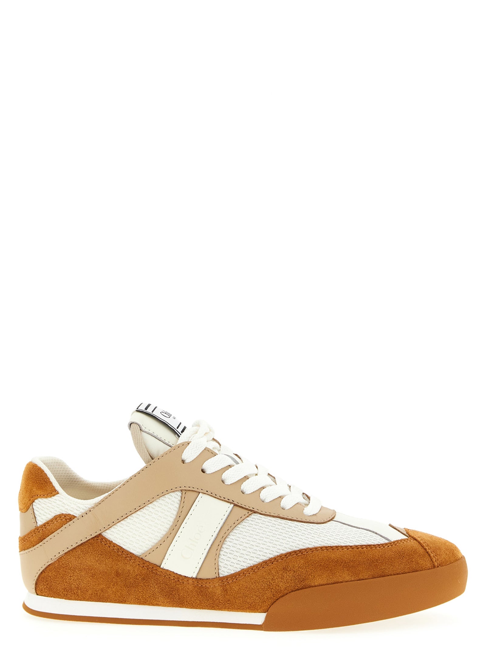 Chloé Beige Polyester Low Top Sneakers Chloé