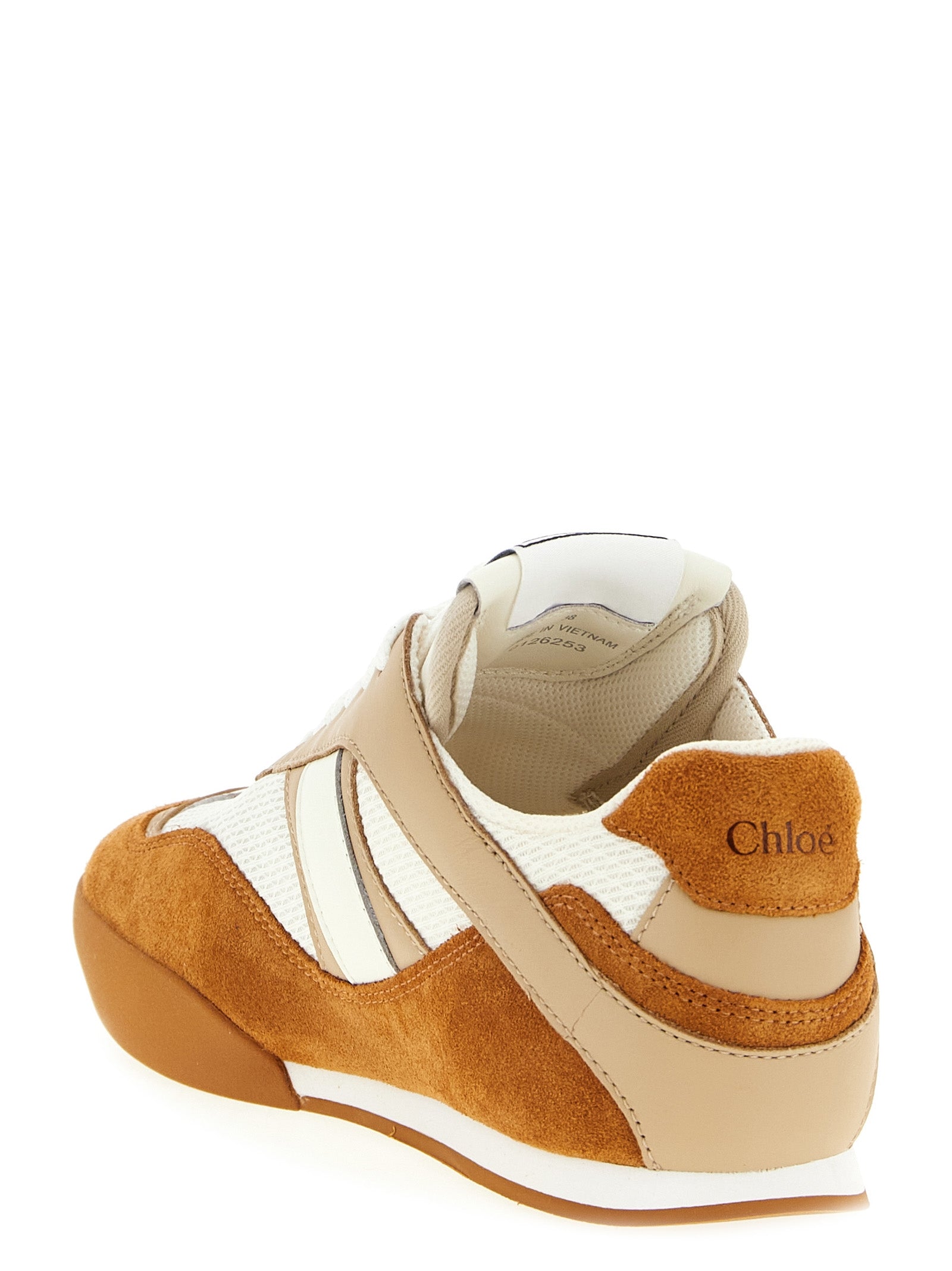 Chloé Beige Polyester Low Top Sneakers Chloé