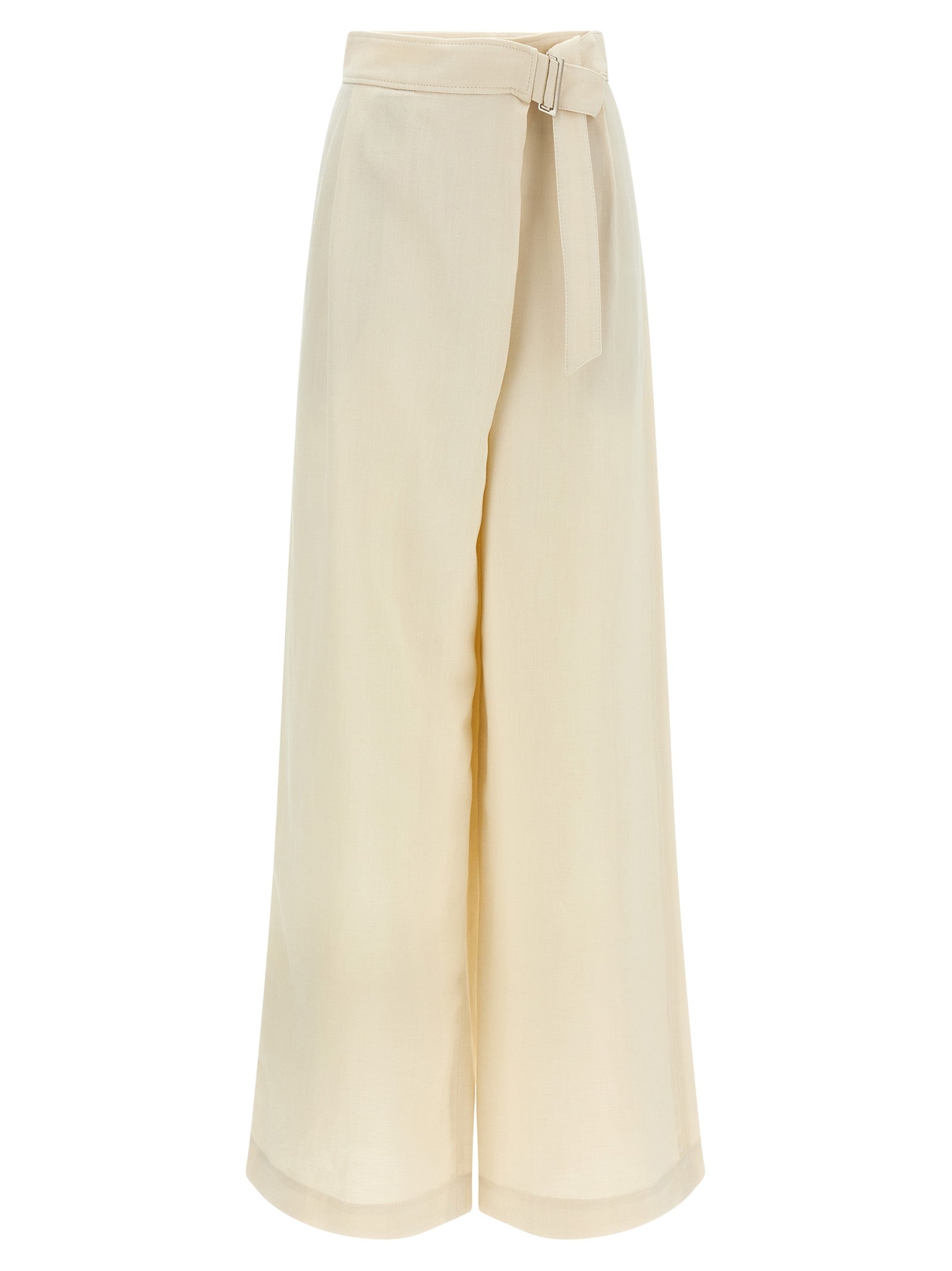 Brunello Cucinelli White Viscose Casual Pants Brunello Cucinelli