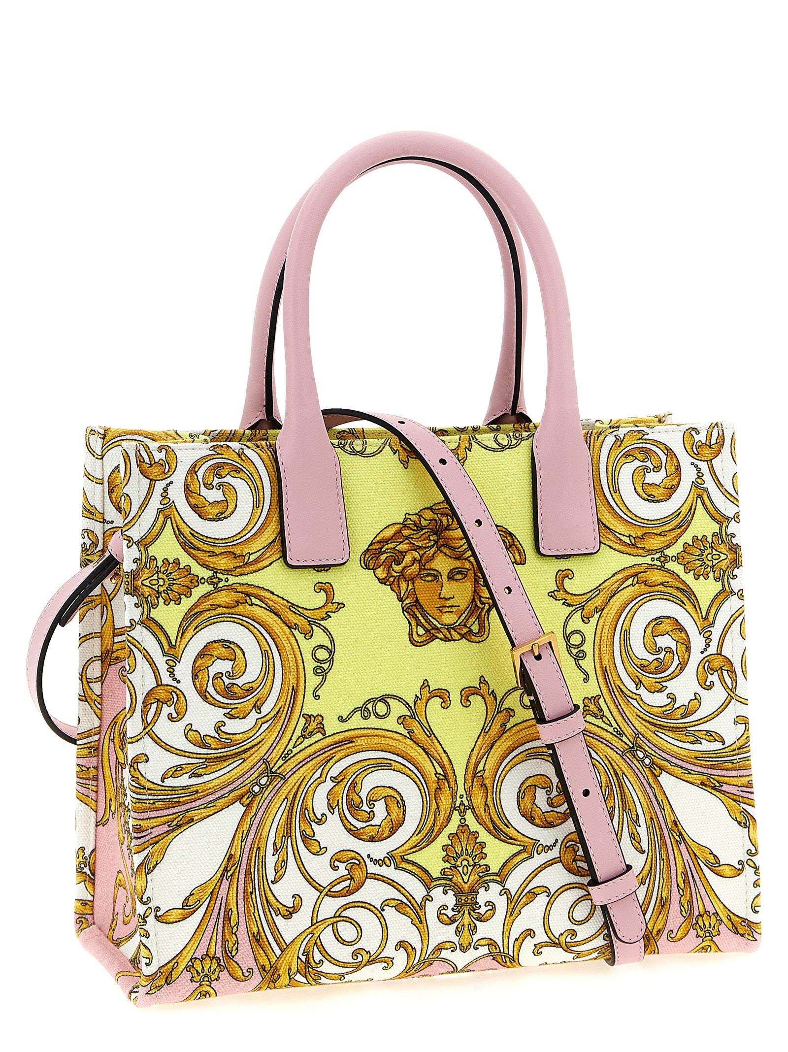 Versace Multicolor Cotton Tote Bag Versace