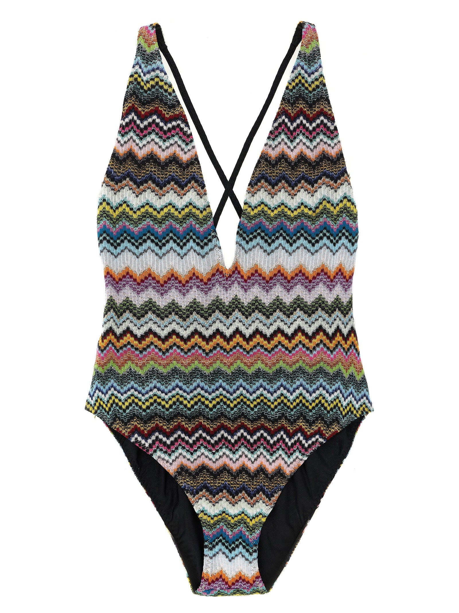 Missoni Multicolor Viscose One-Piece Swimsuit Missoni