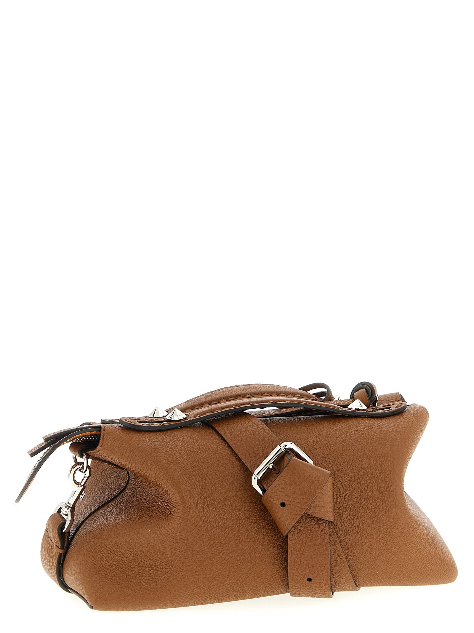 Fendi Brown Calfskin Handbag Fendi