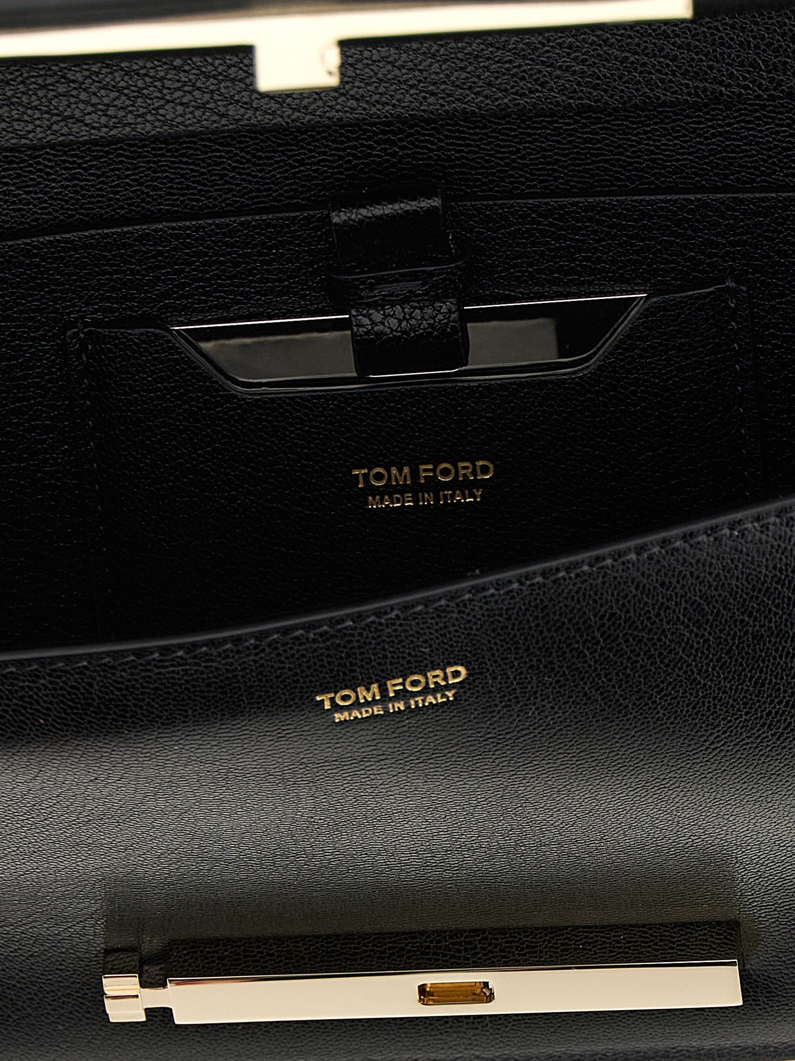 Tom Ford Black Goatskin Shoulder Bag Tom Ford