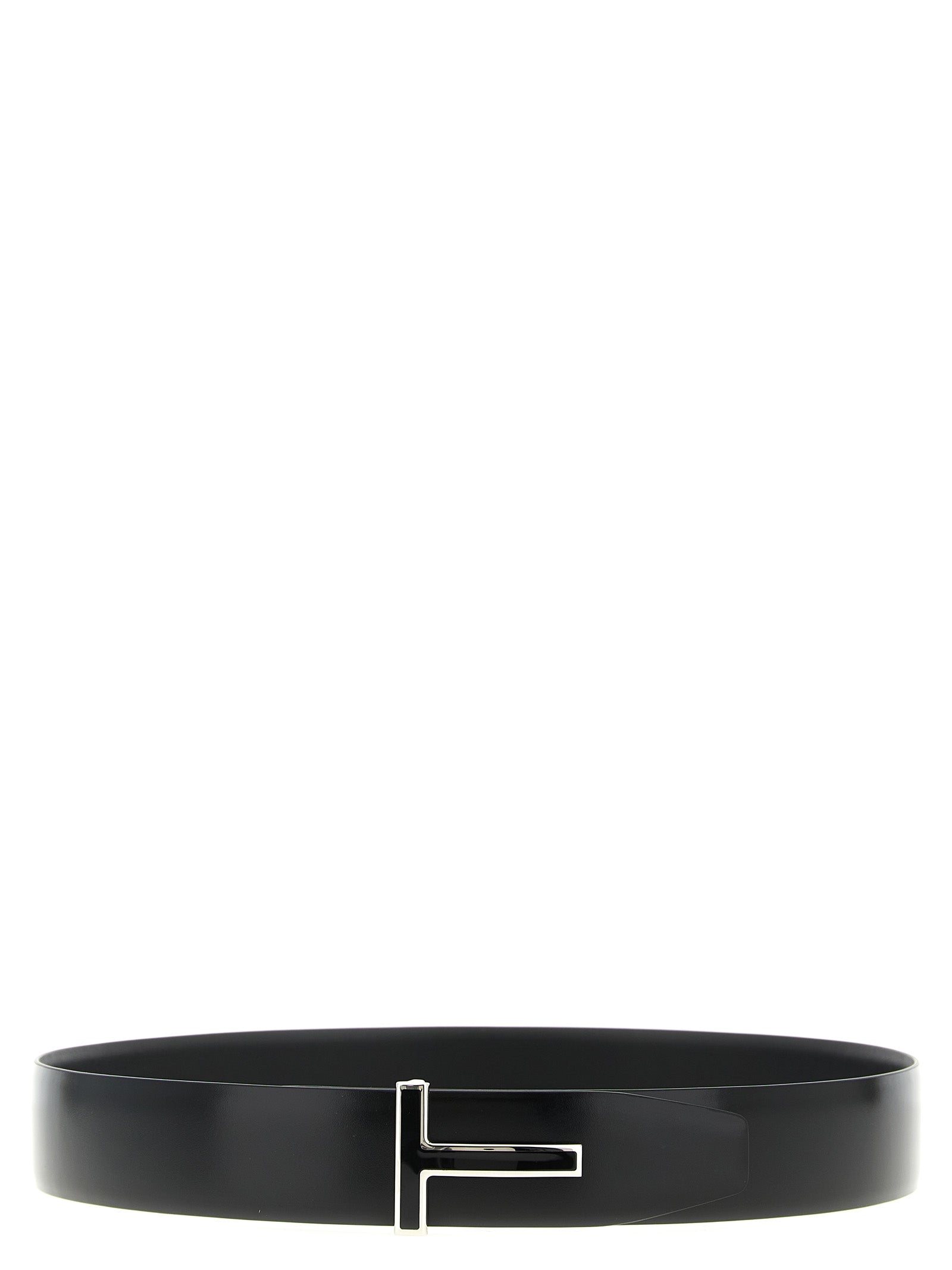 Tom Ford Black Calfskin Regular Belt Tom Ford