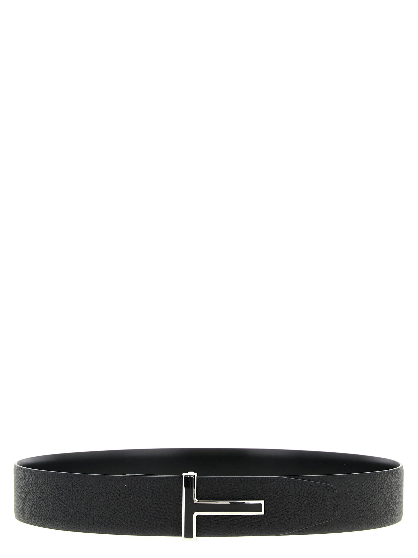 Tom Ford Black Calfskin Regular Belt Tom Ford