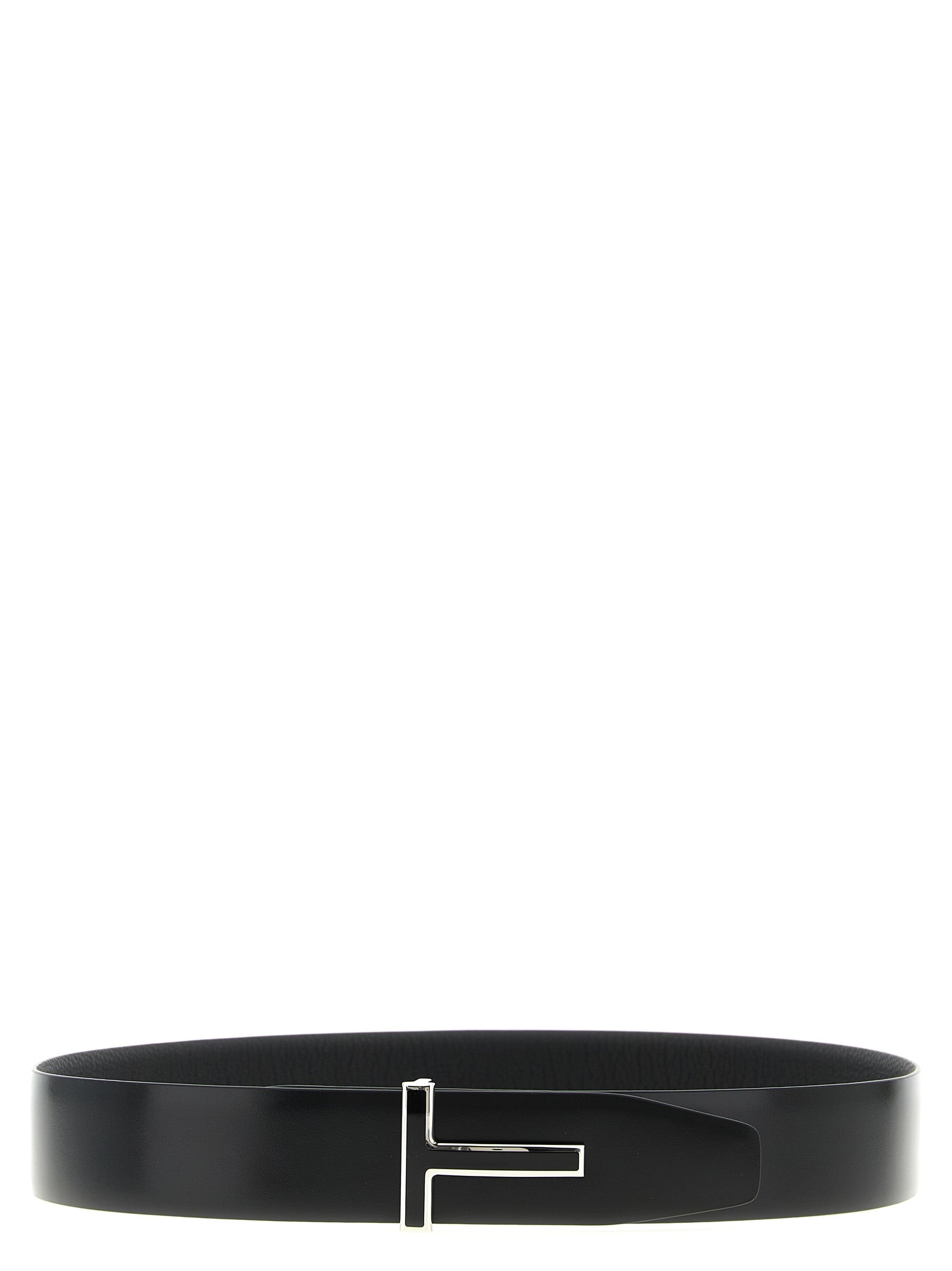 Tom Ford Black Calfskin Regular Belt Tom Ford