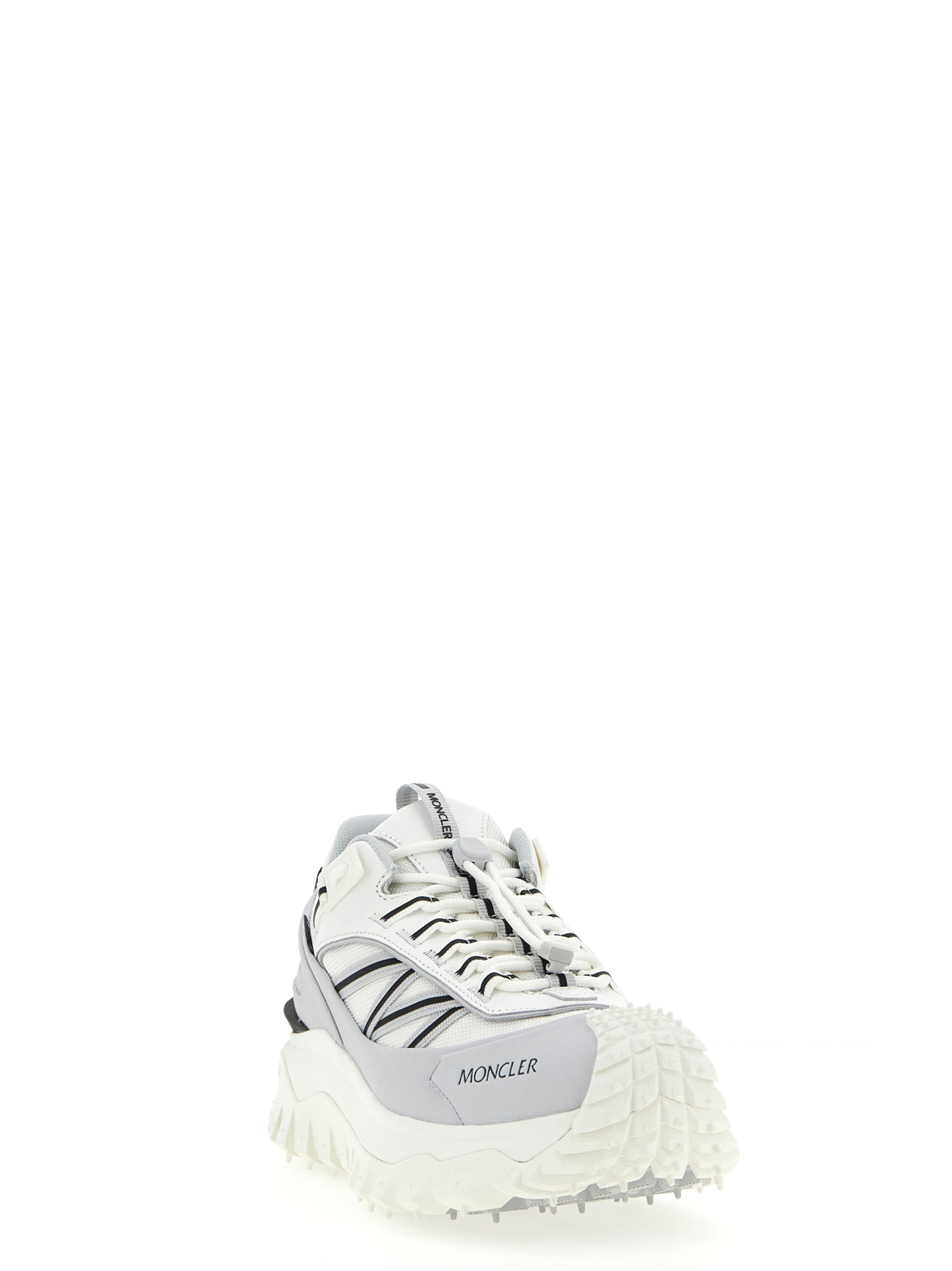 Moncler Gray Polyamide Athletic Sneakers Moncler