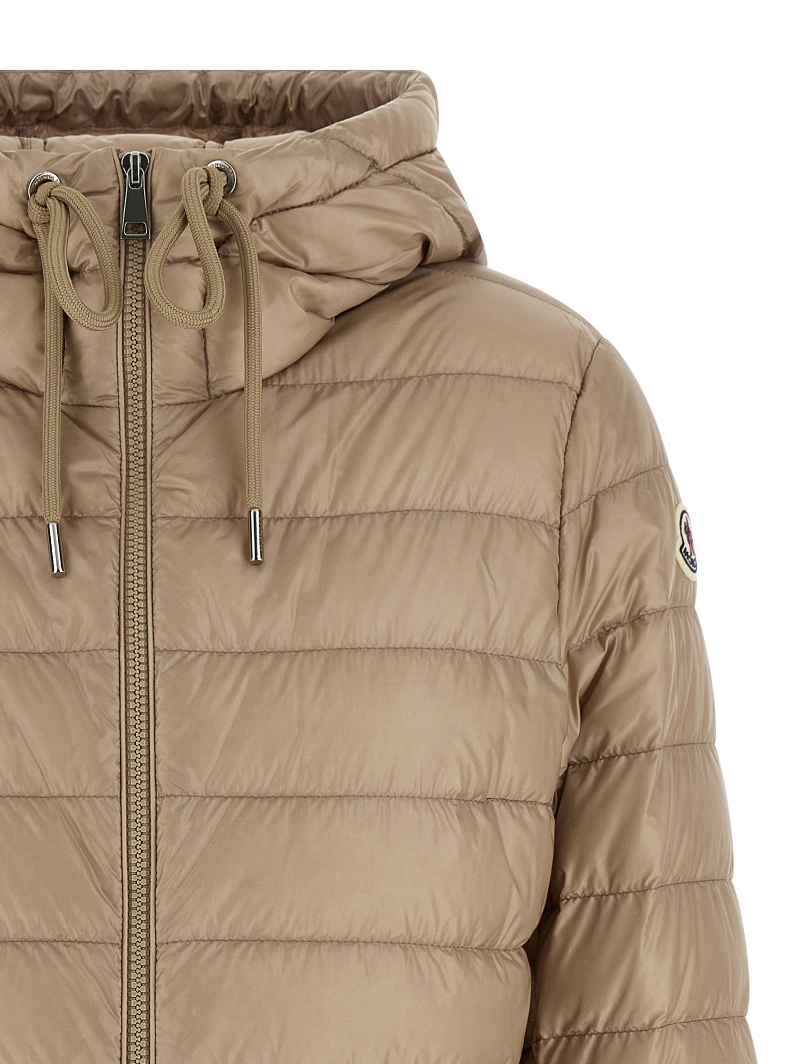 Moncler Beige Polyamide Full-Length Jacket Moncler