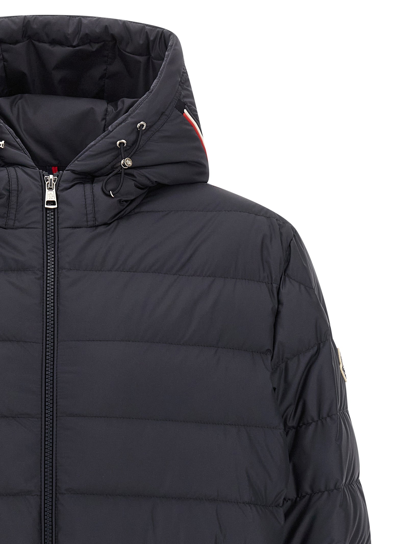 Moncler Blue Polyester Full-Length Jacket Moncler