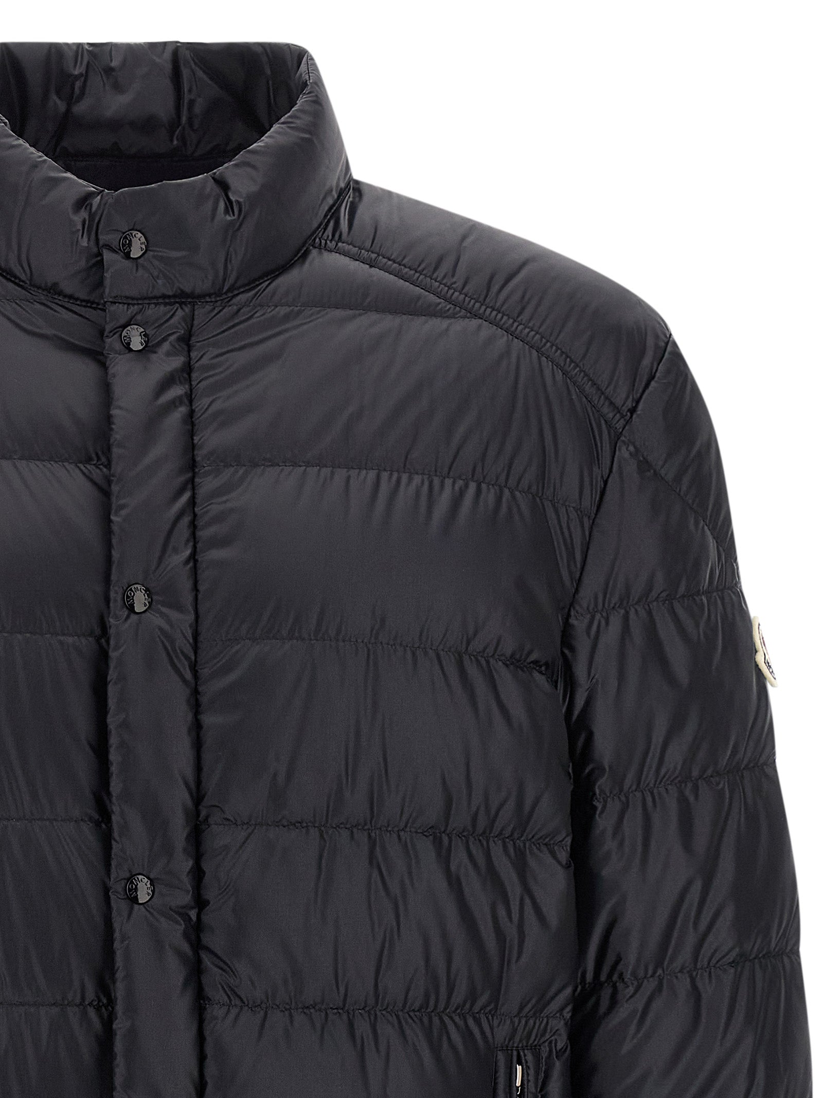 Moncler Blue Polyamide Full-Length Jacket Moncler