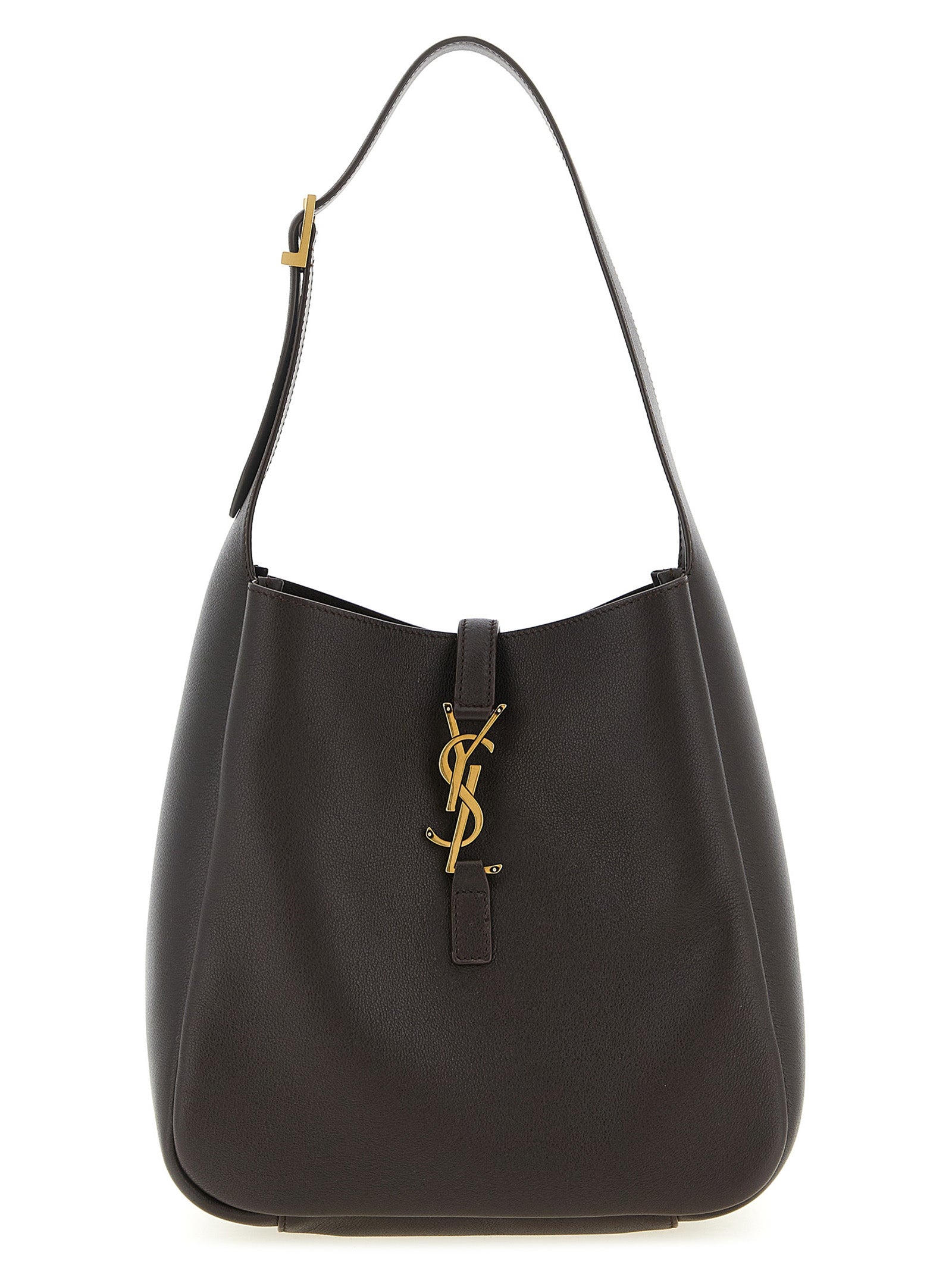 Saint Laurent Brown Calfskin Shoulder Bag Saint Laurent
