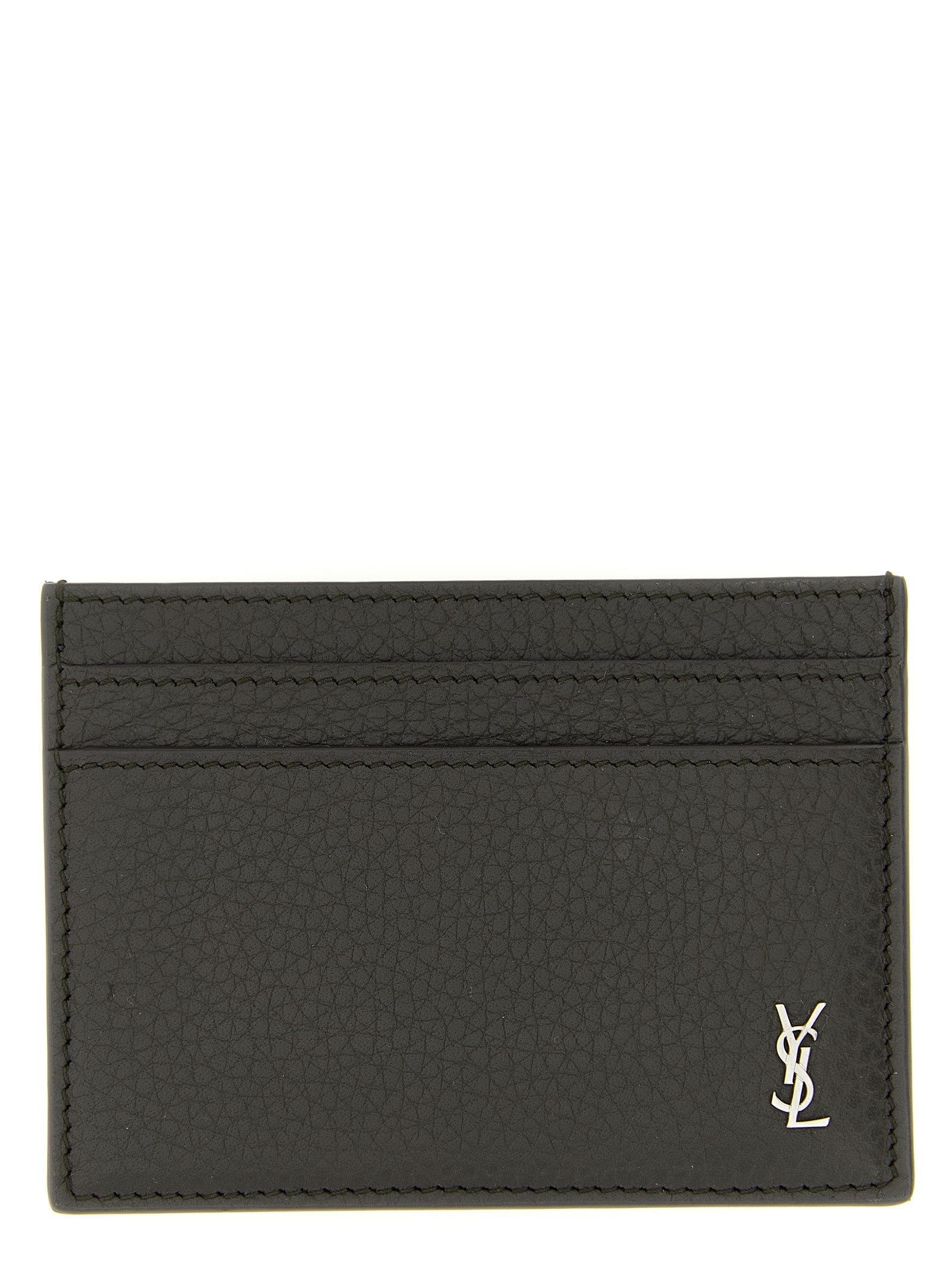 Saint Laurent Brown Calfskin Cardholder Saint Laurent