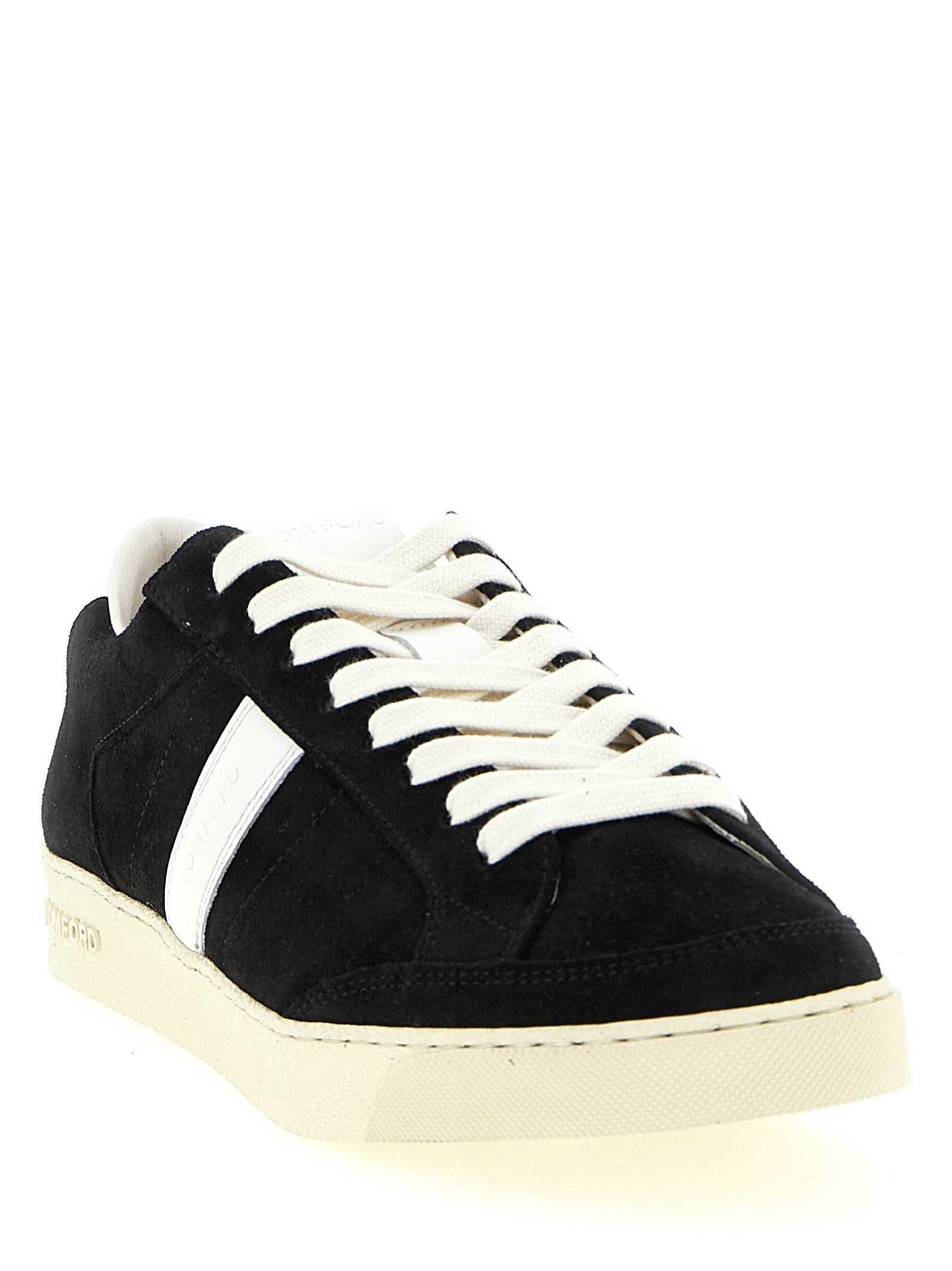 Tom Ford Bicolor Leather Low Top Sneakers Tom Ford