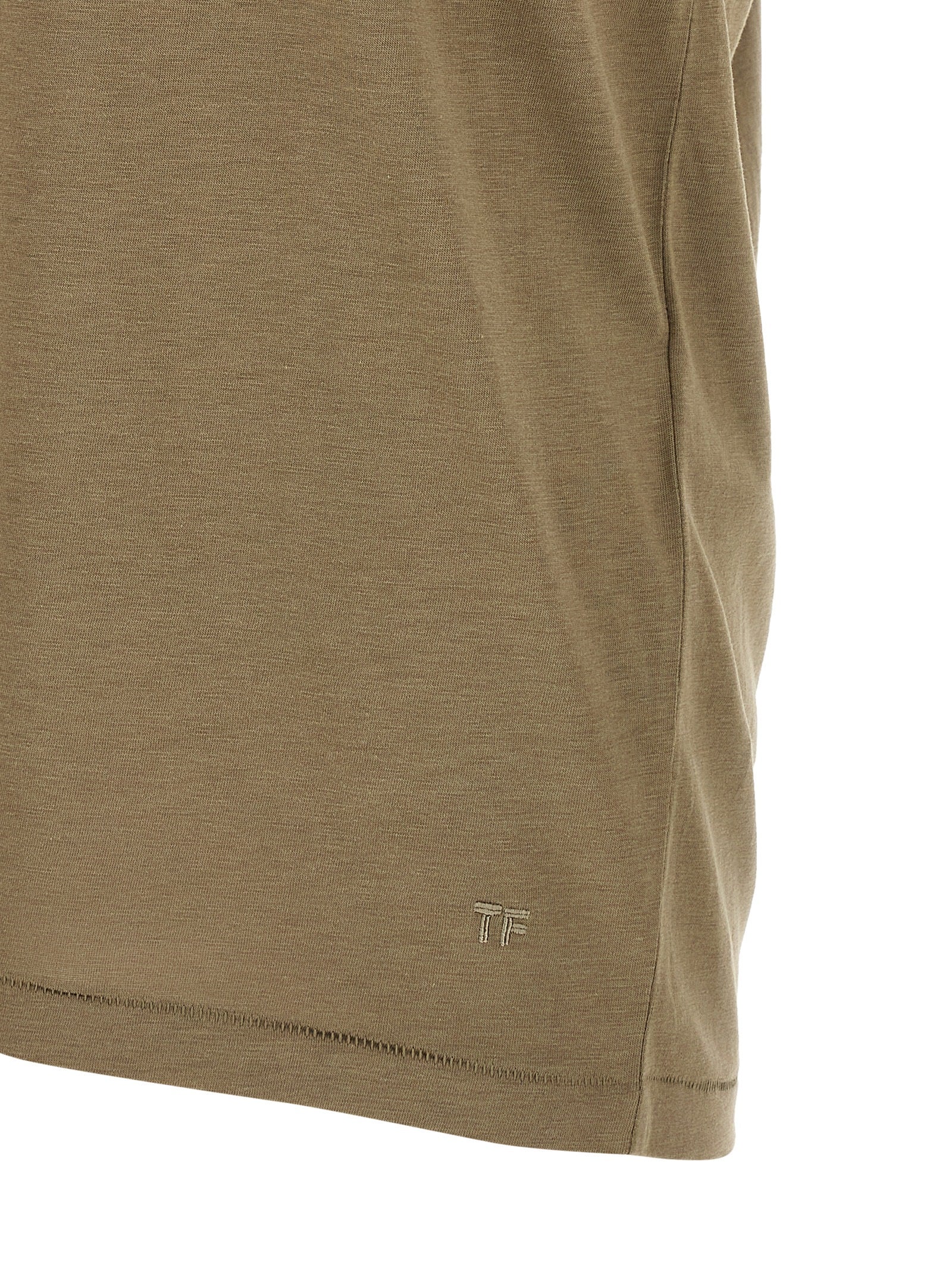 Tom Ford Bicolor Lyocell T-Shirt Tom Ford