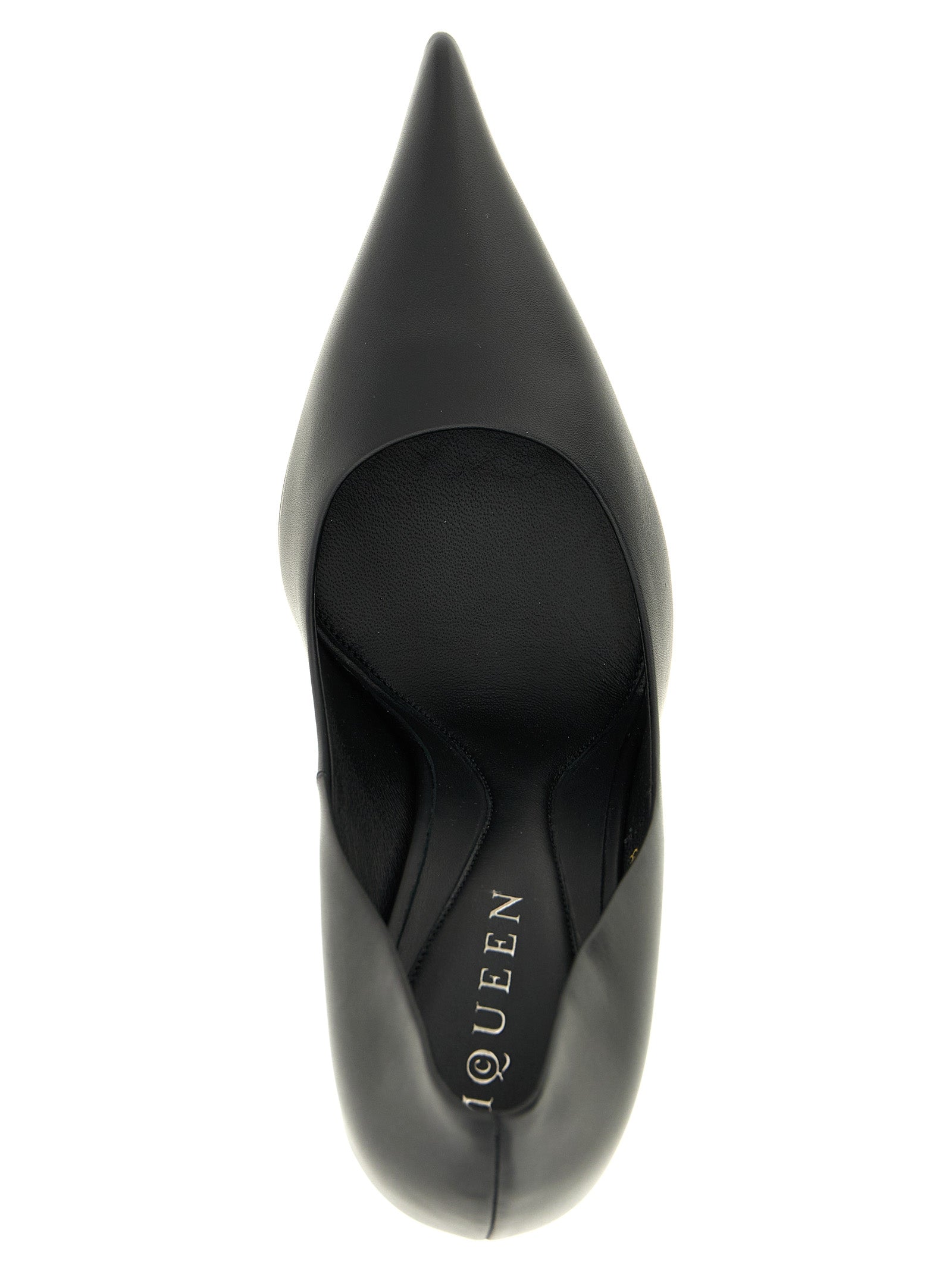 Alexander McQueen Black Calfskin High Heel Pumps Alexander McQueen