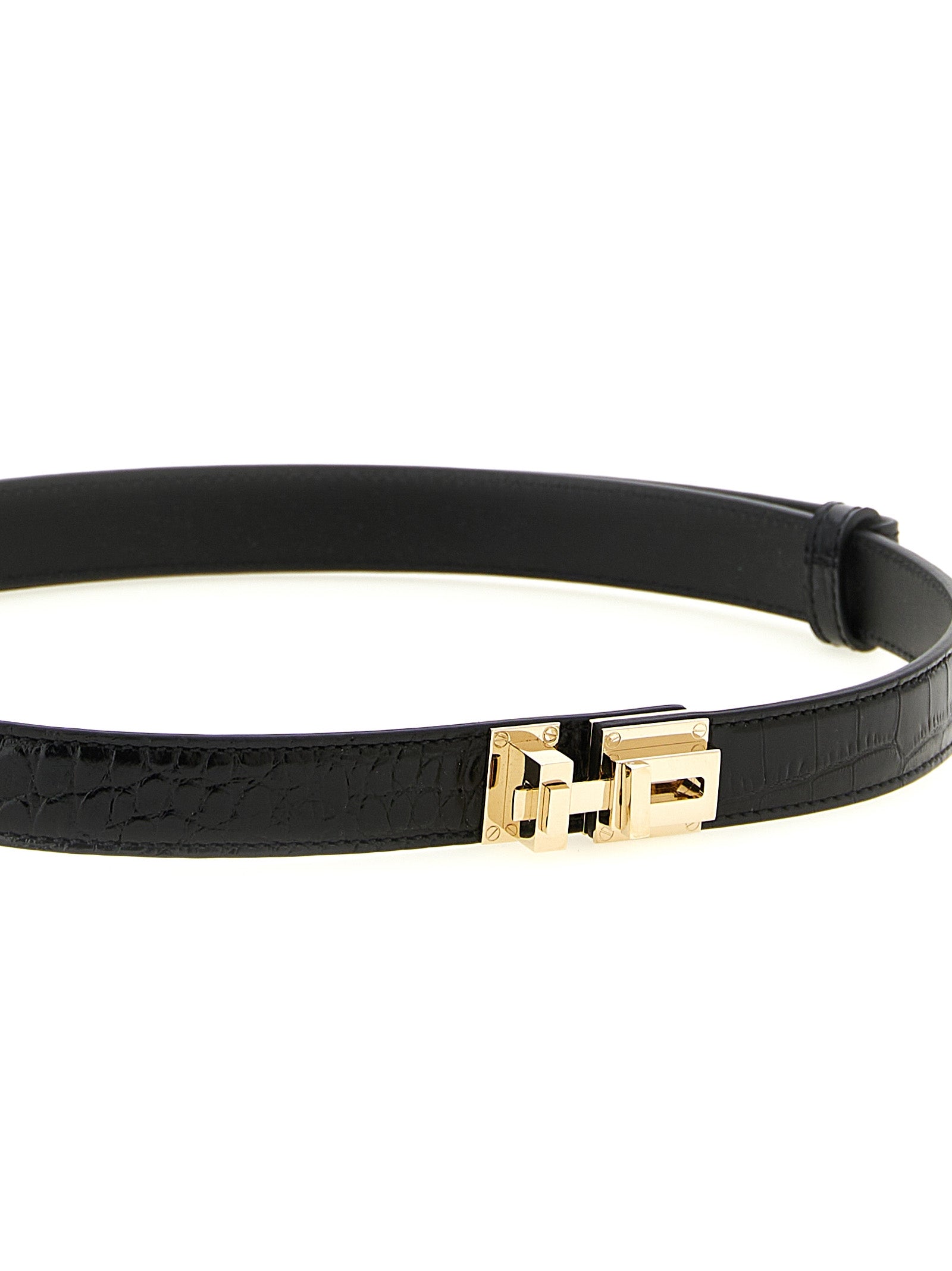 Tom Ford Black Calfskin Regular Belt Tom Ford
