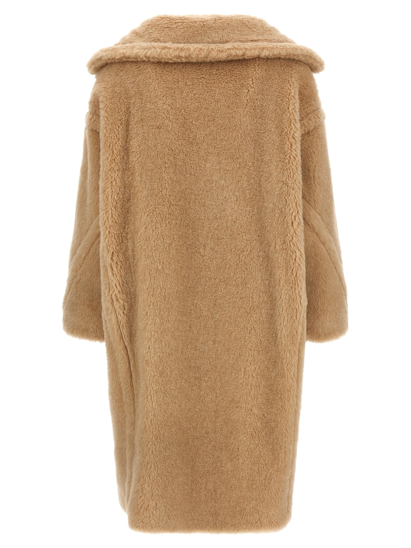 Max Mara Beige Alpaca Leather Coat Max Mara