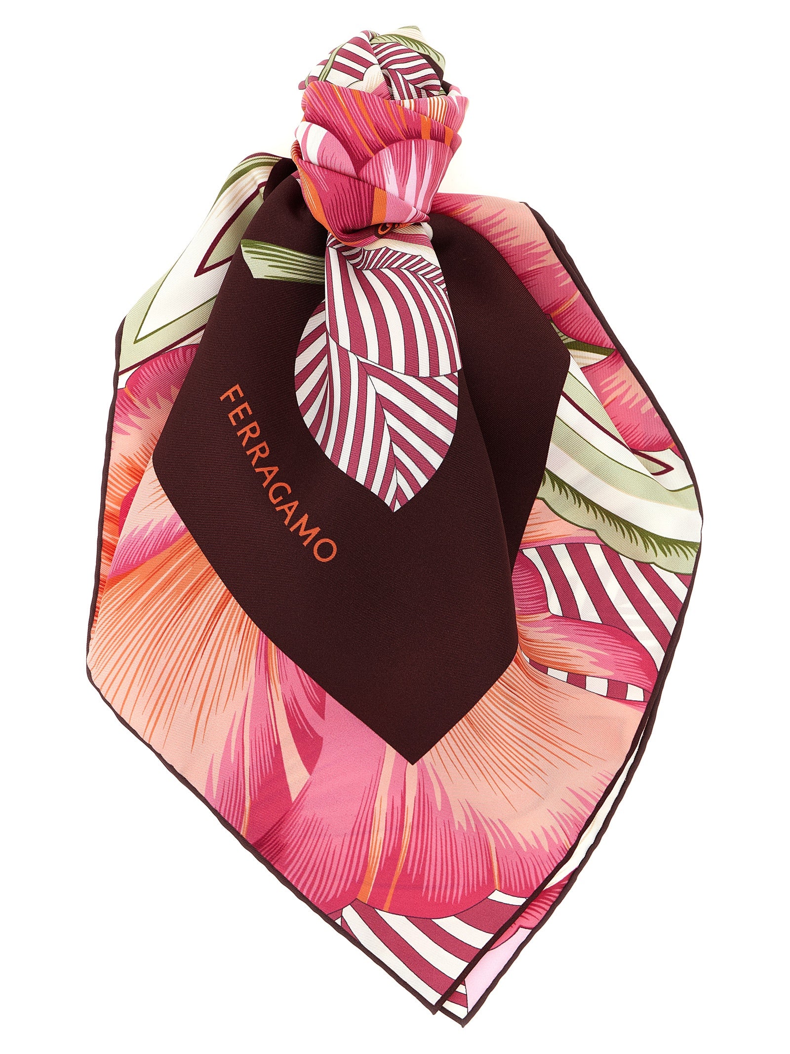 Ferragamo Multicolor Silk Scarf Ferragamo
