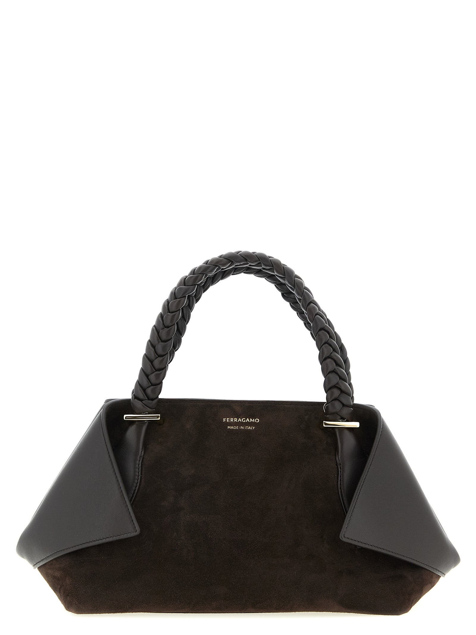 Ferragamo Brown Goatskin Handbag Ferragamo