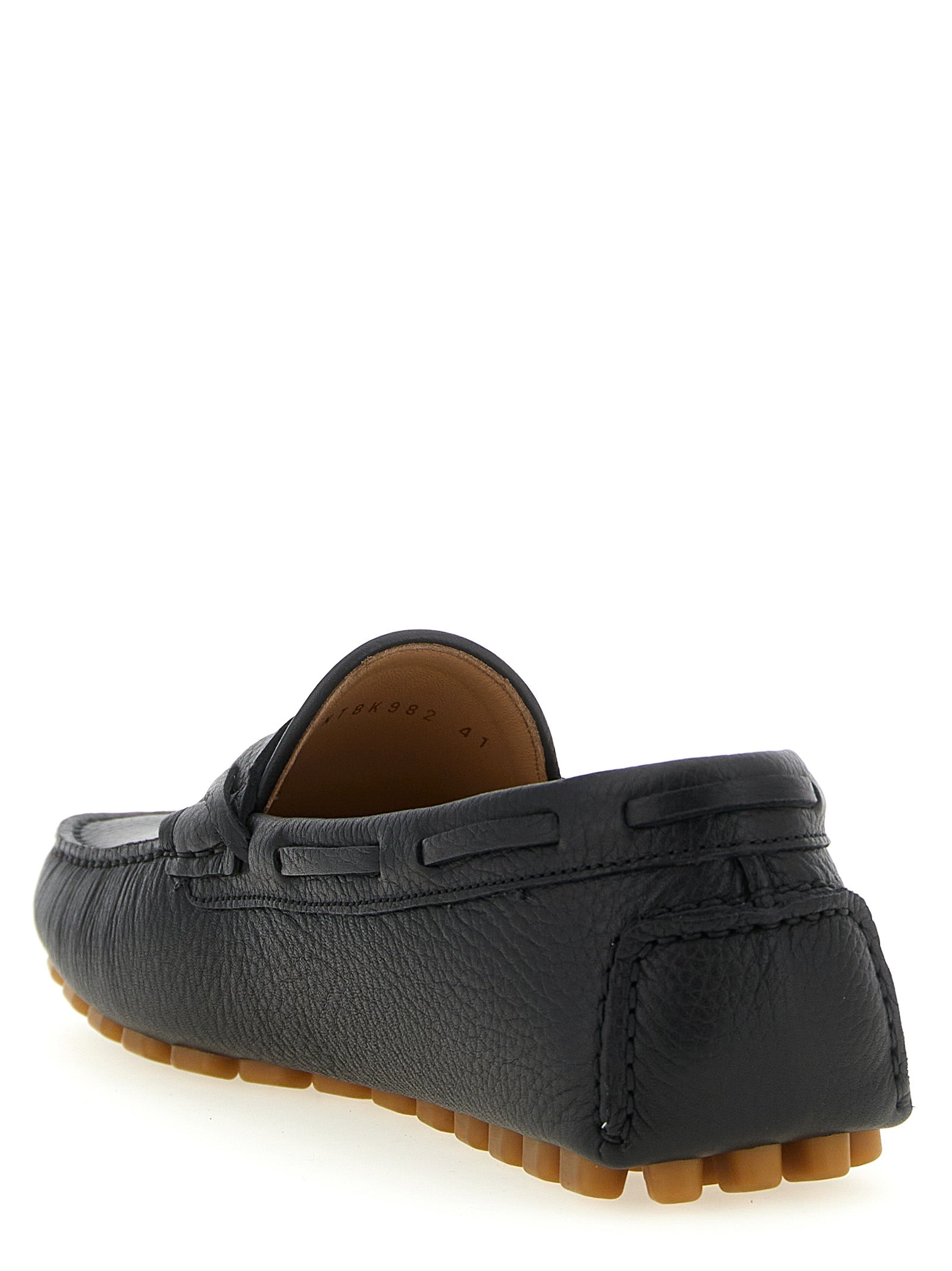 Valentino Garavani Black Calfskin Slip-On Loafers Valentino Garavani
