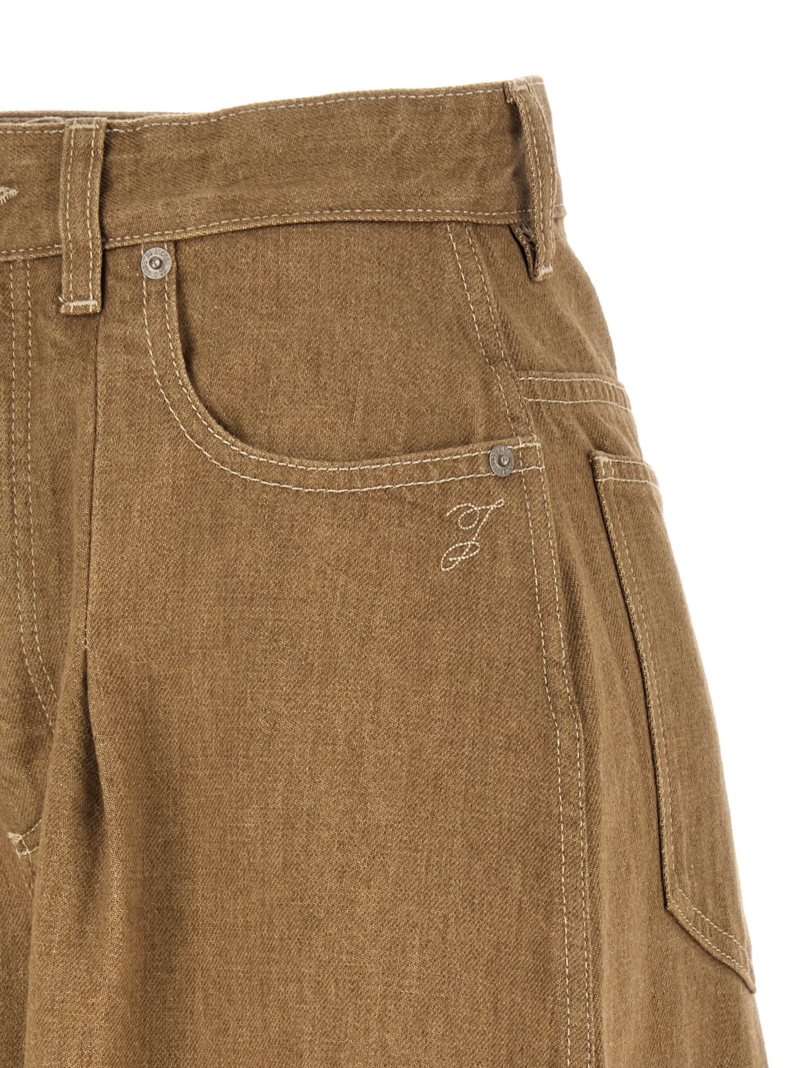 Jacquemus Beige Cotton Jeans Denim Jacquemus
