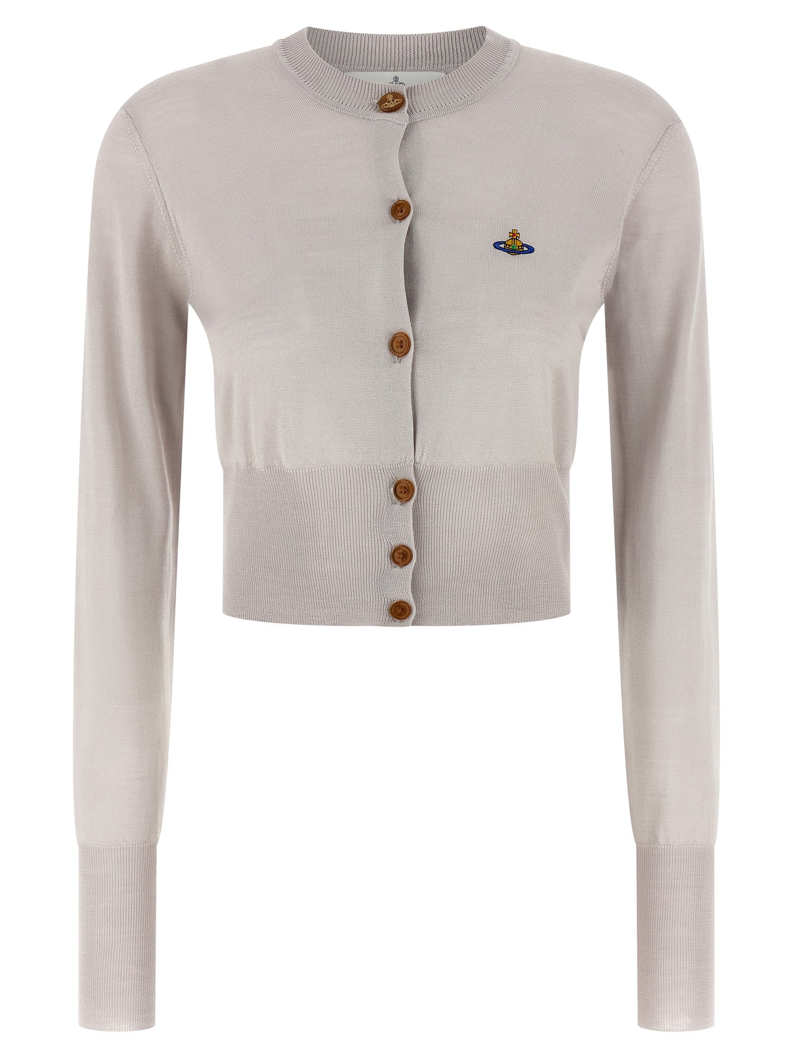 Vivienne Westwood Gray Wool Cardigan Vivienne Westwood