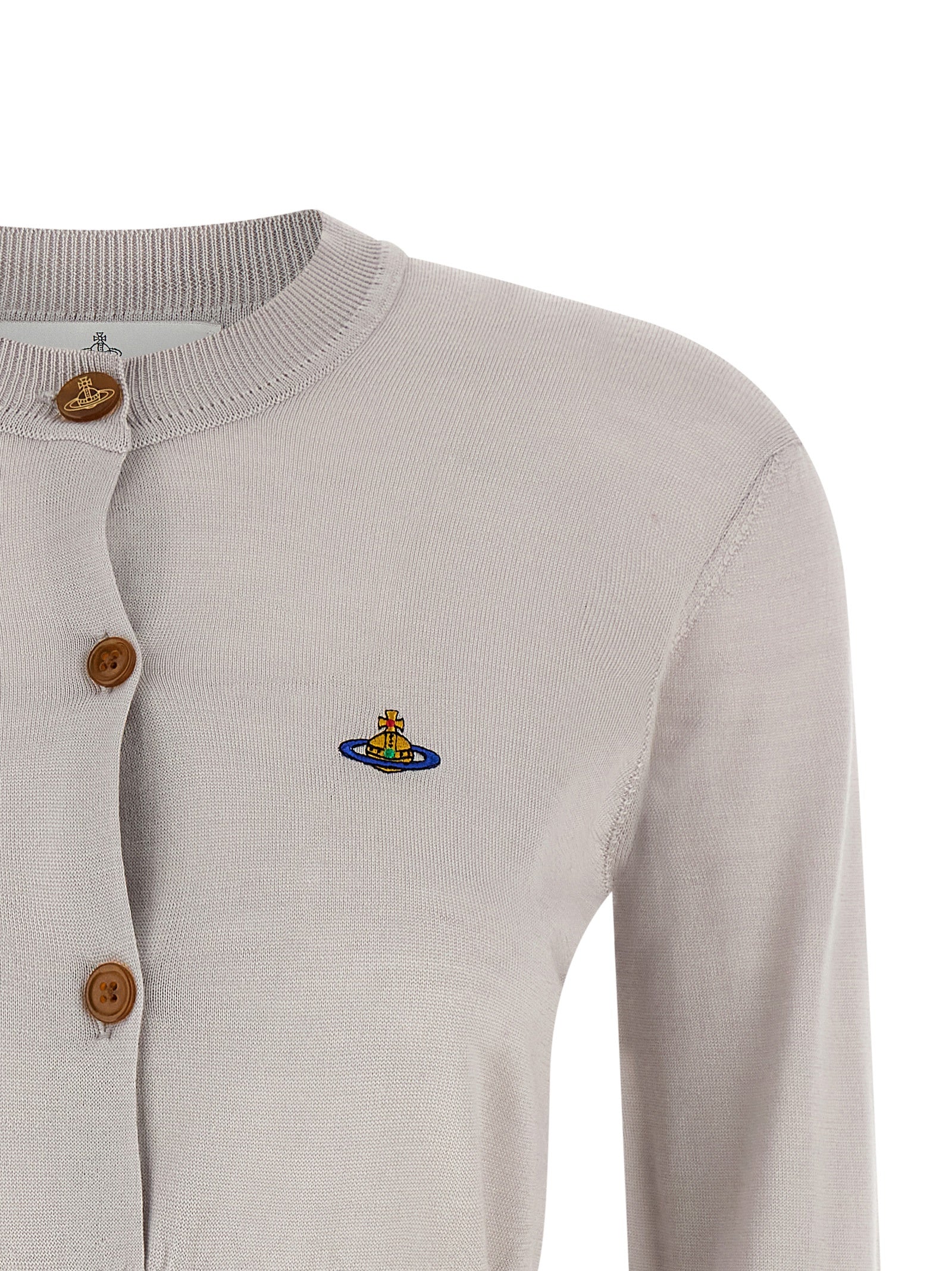 Vivienne Westwood Gray Wool Cardigan Vivienne Westwood