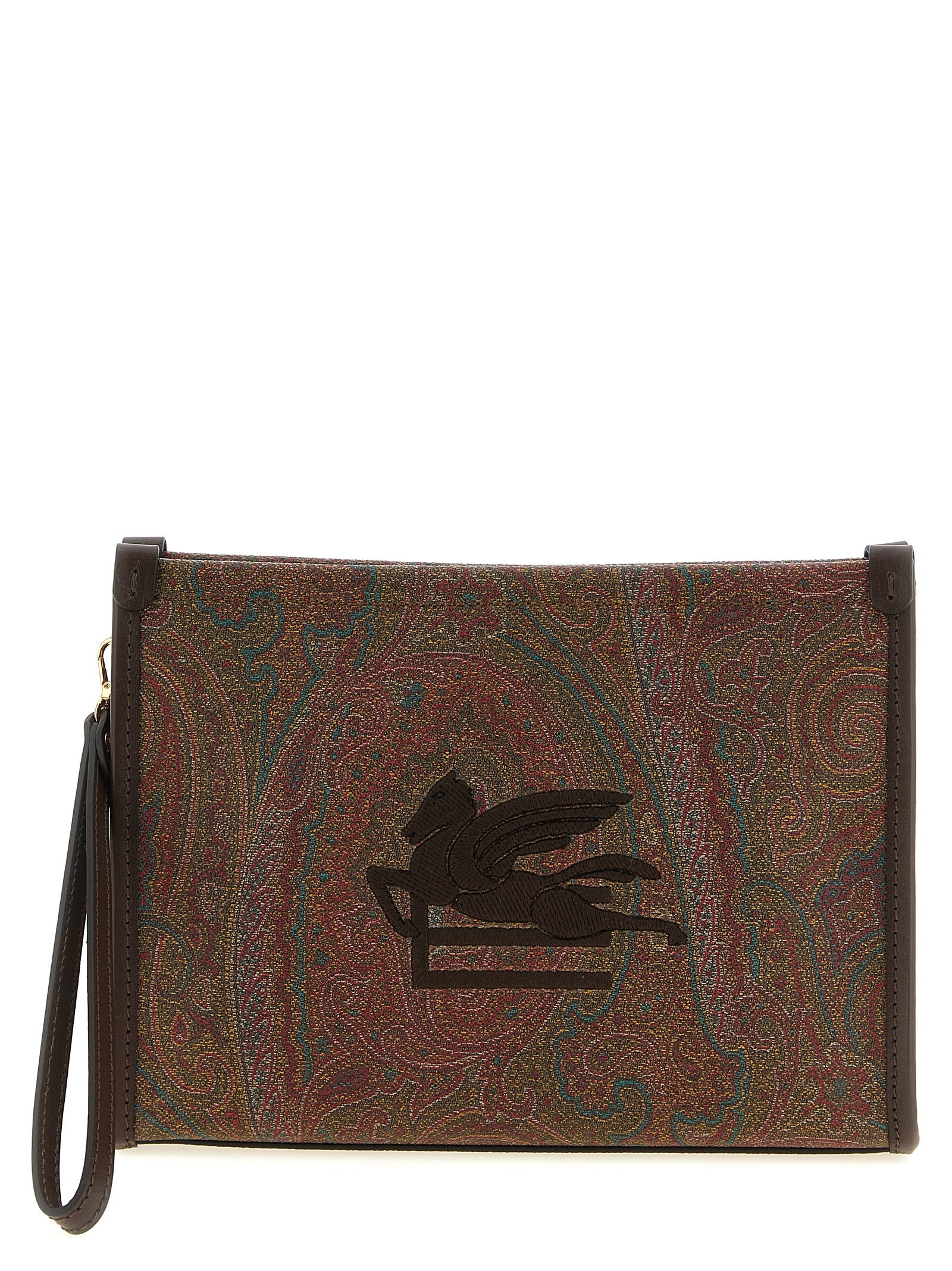 Etro Multicolor Cotton Clutch Bag Etro