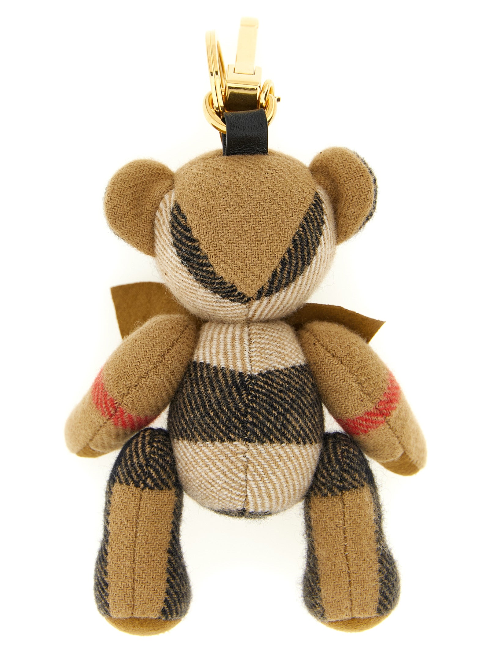 Burberry Beige Cashmere Keychain Burberry