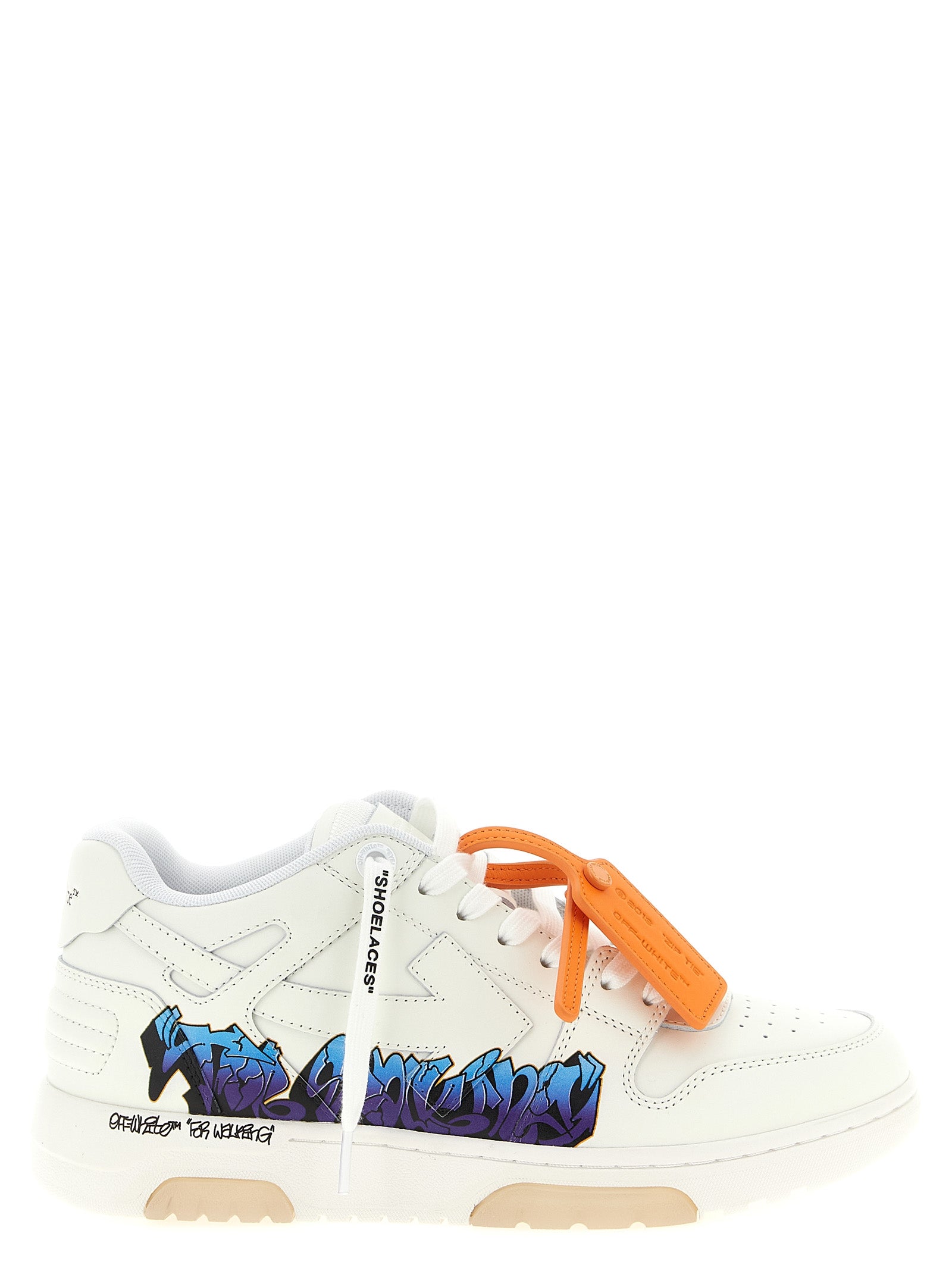 Off-White White Calfskin Athletic Sneakers Off-White
