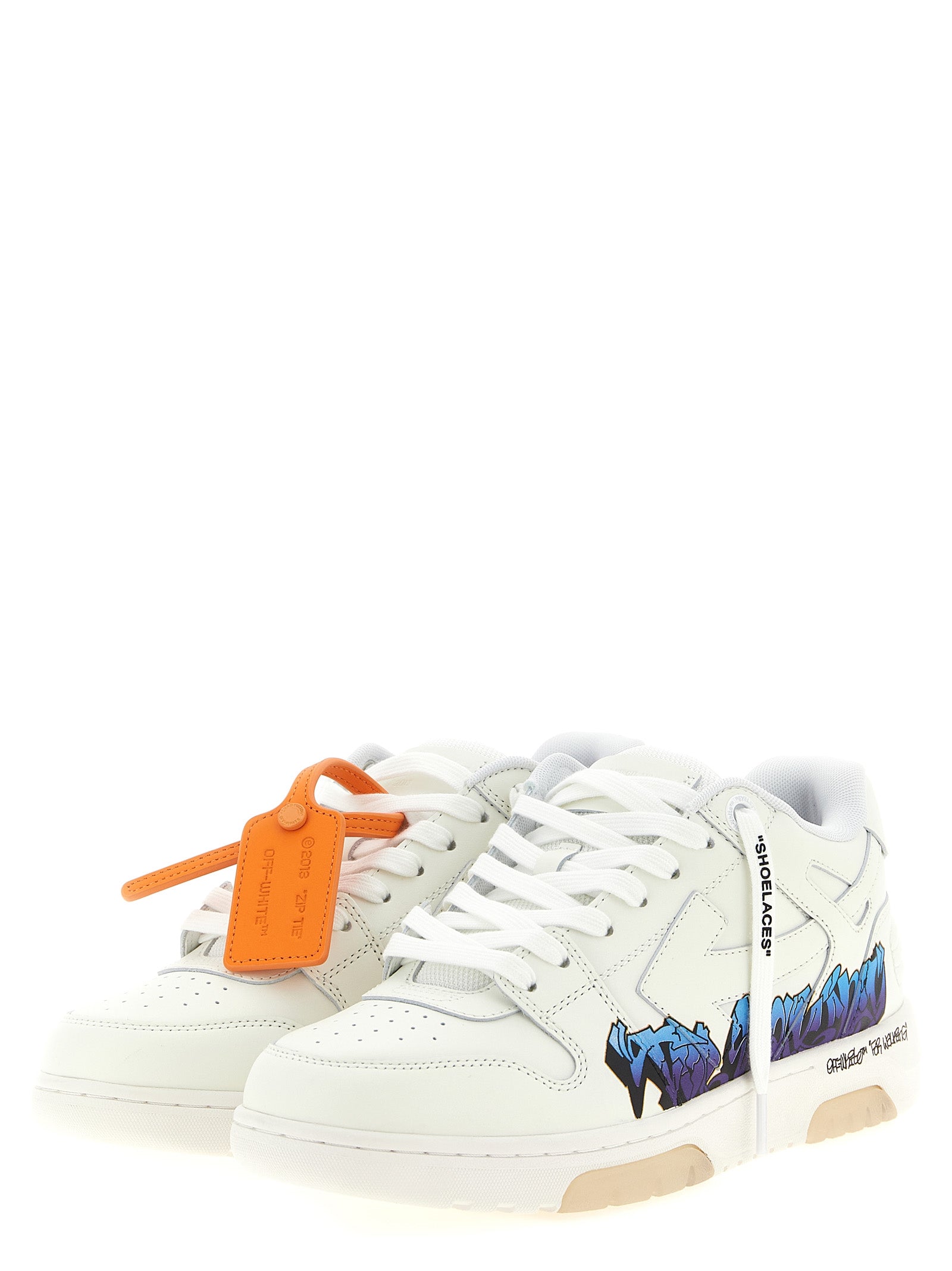 Off-White White Calfskin Athletic Sneakers Off-White