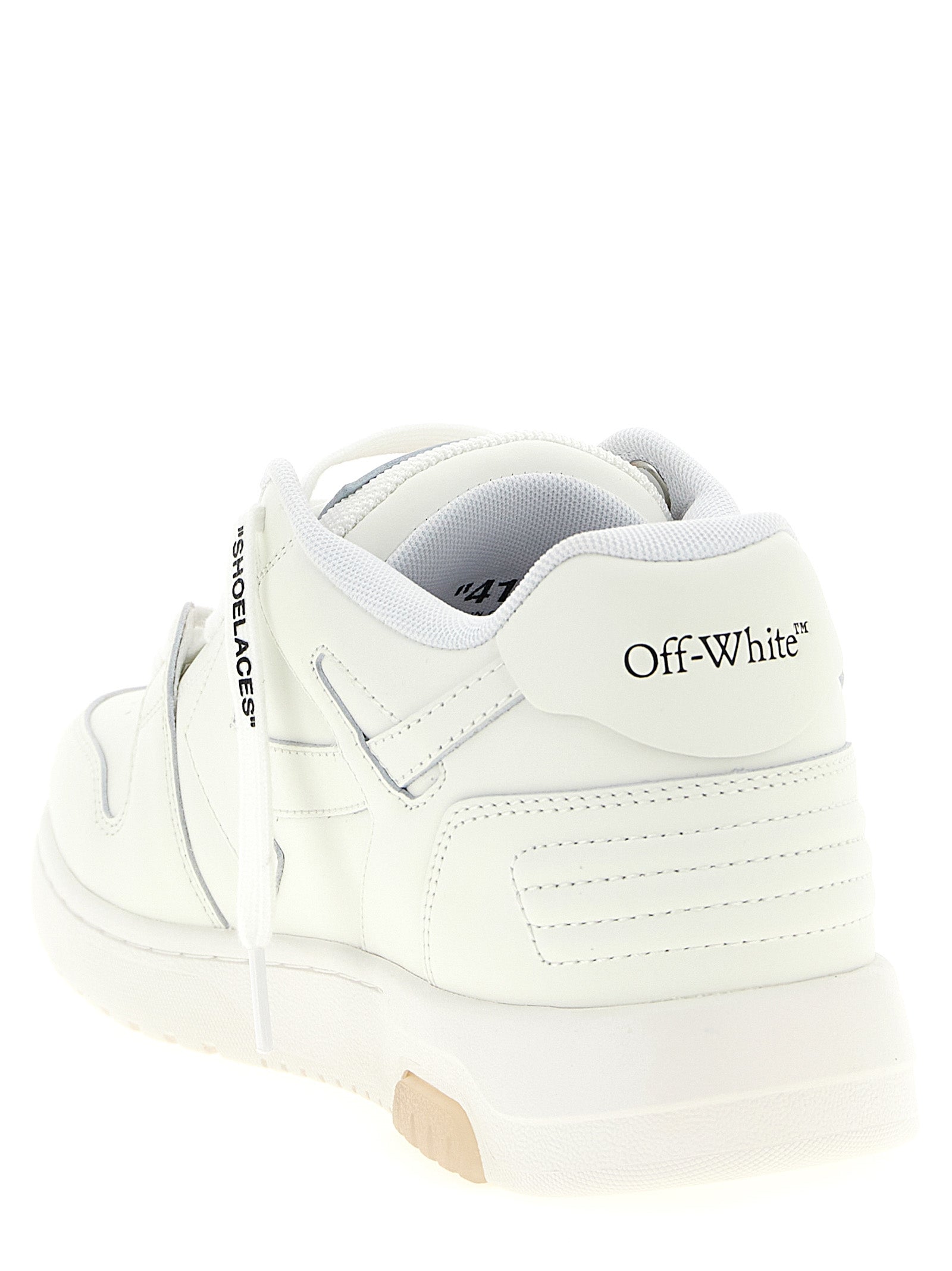 Off-White White Calfskin Athletic Sneakers Off-White