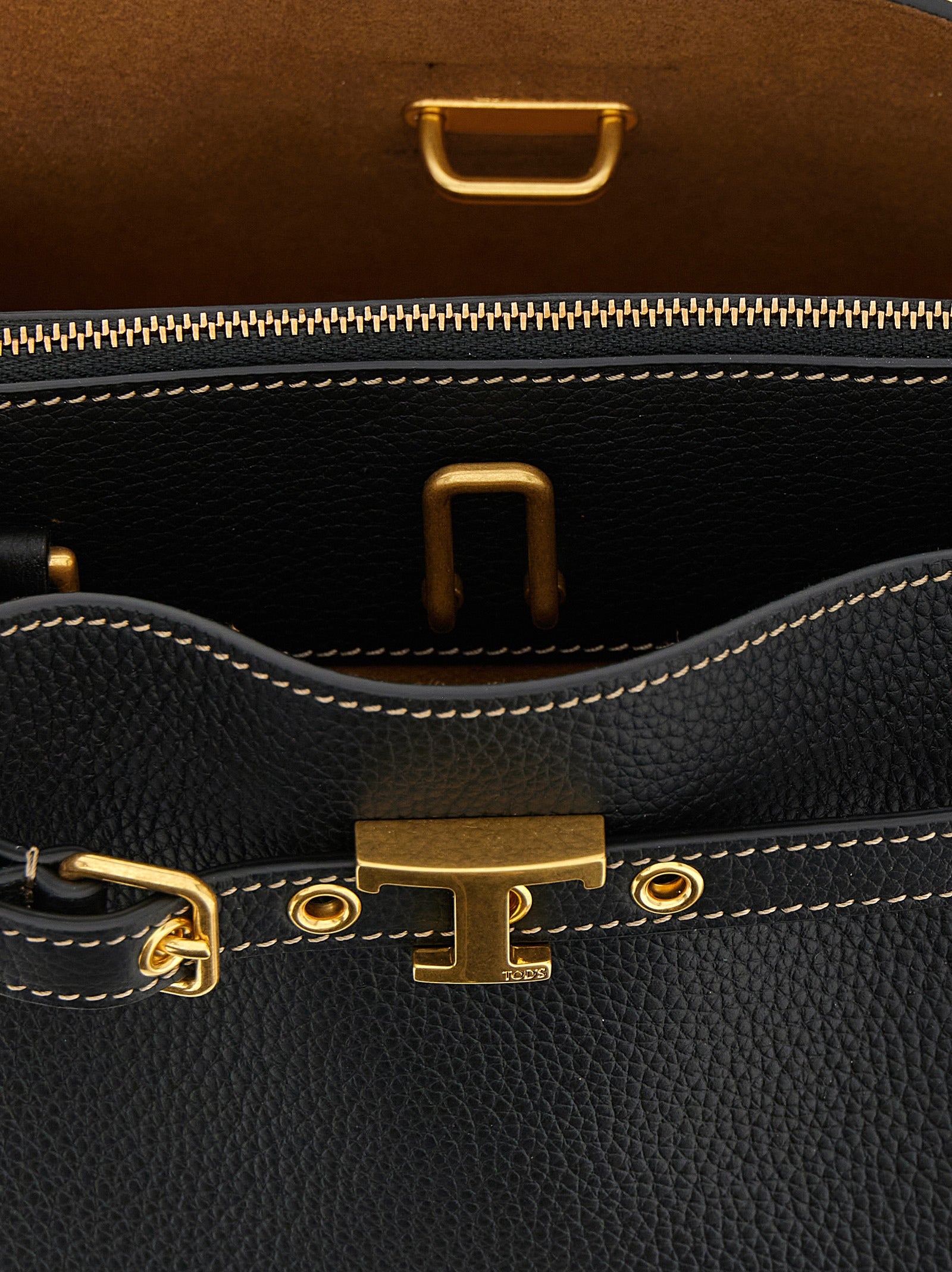 Tod's Black Calfskin Handbag Tod's