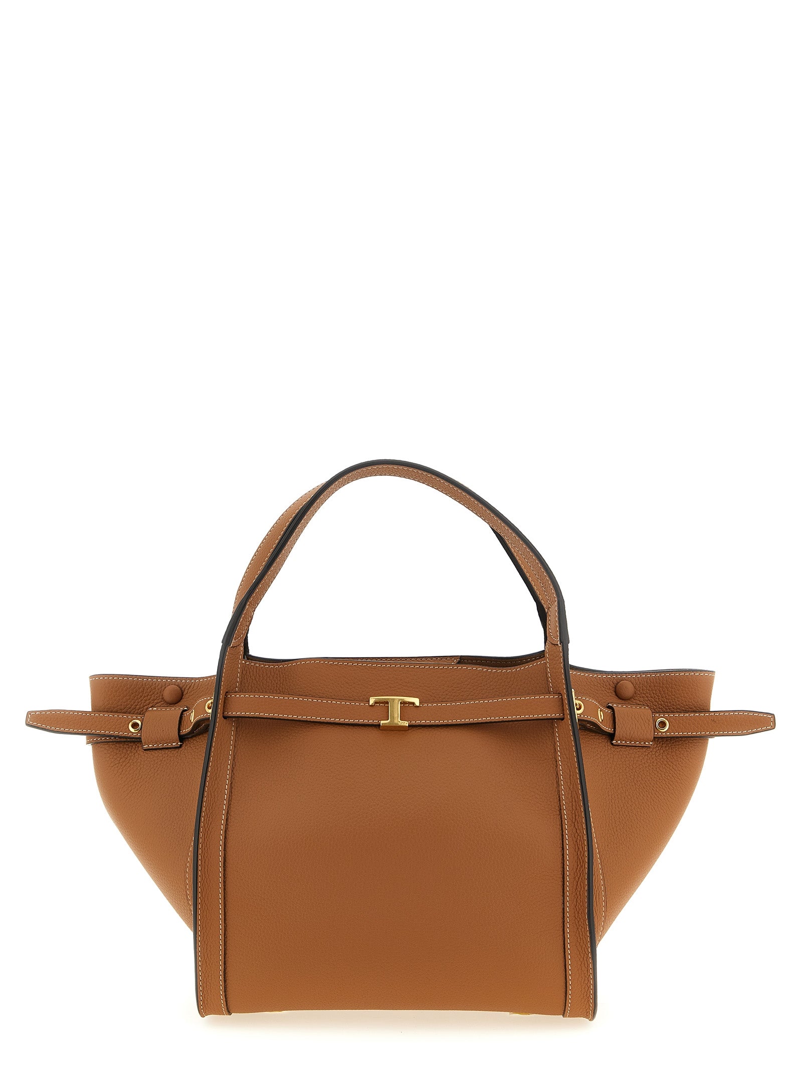 Tod's Brown Calfskin Tote Bag Tod's