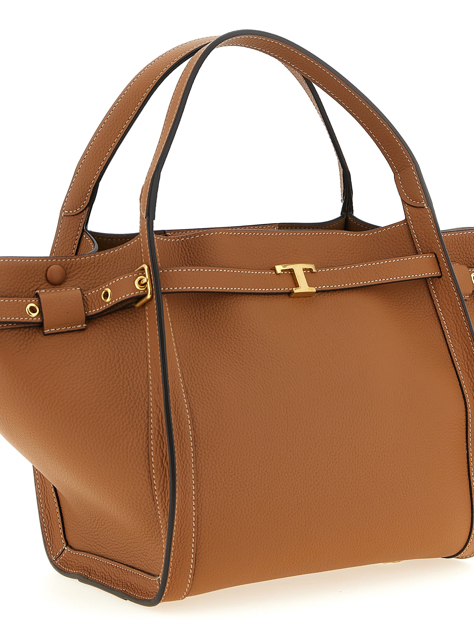 Tod's Brown Calfskin Tote Bag Tod's