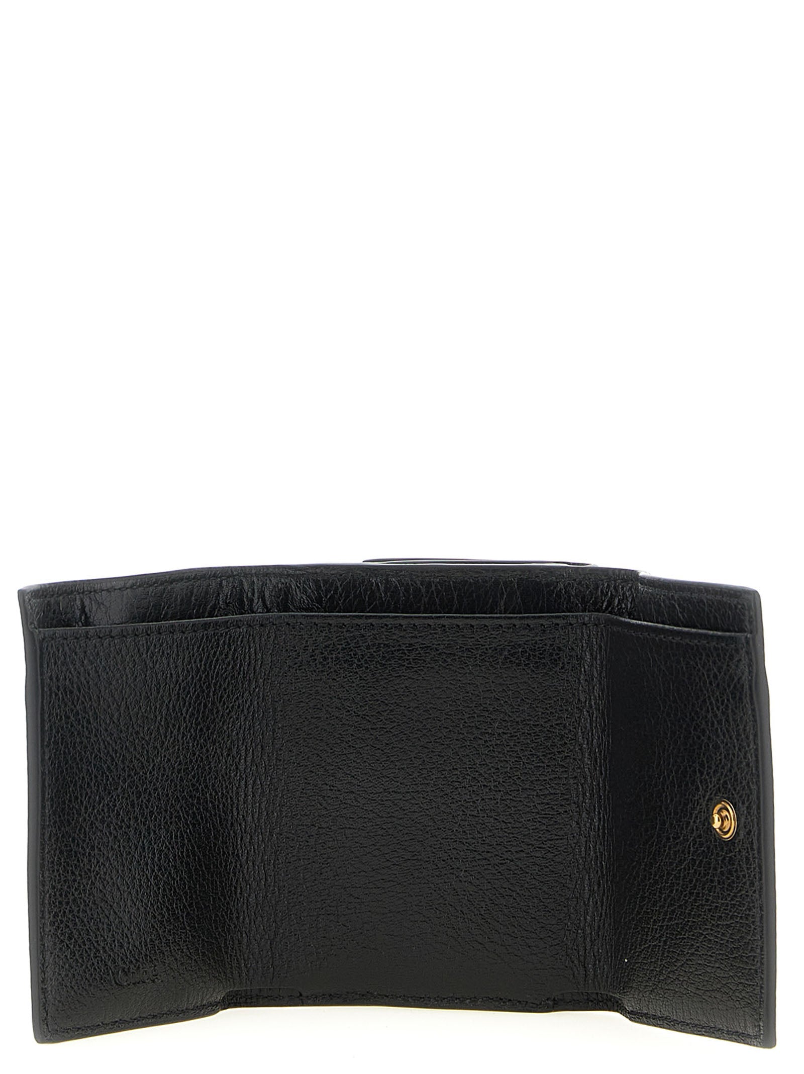 Chloé Black Buffalo Leather Cardholder Chloé