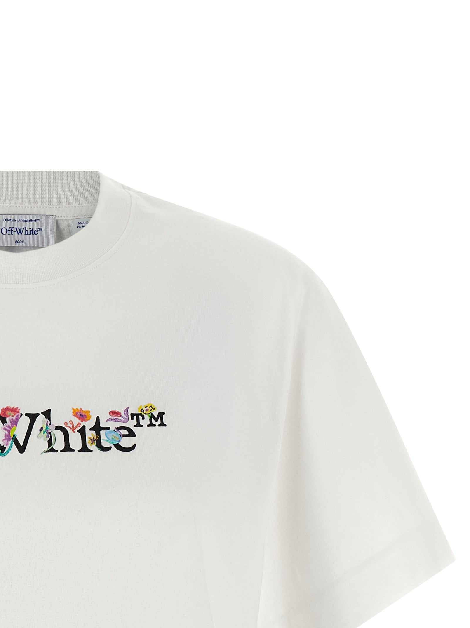 Off-White White Cotton T-Shirt Off-White