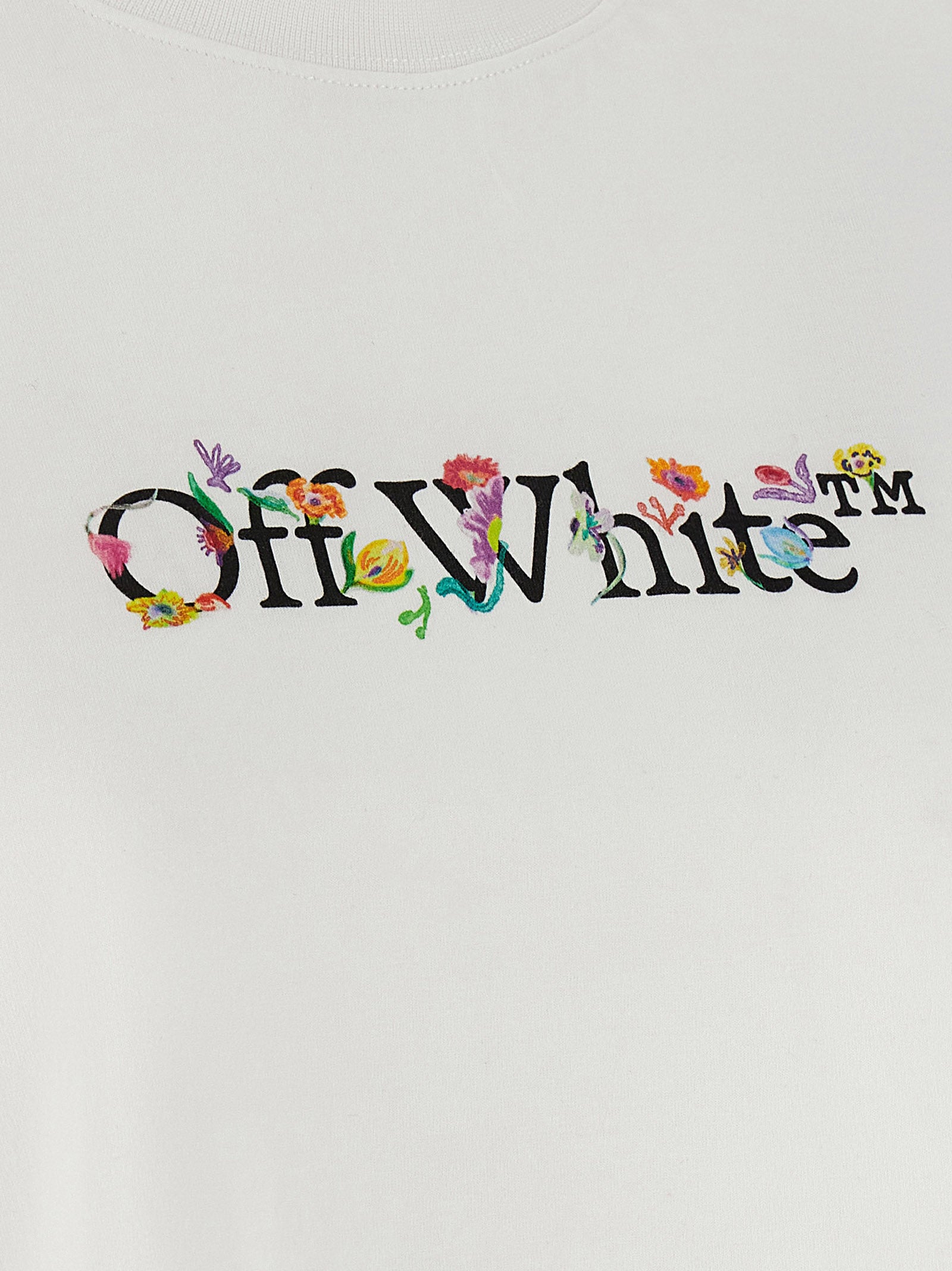 Off-White White Cotton T-Shirt Off-White