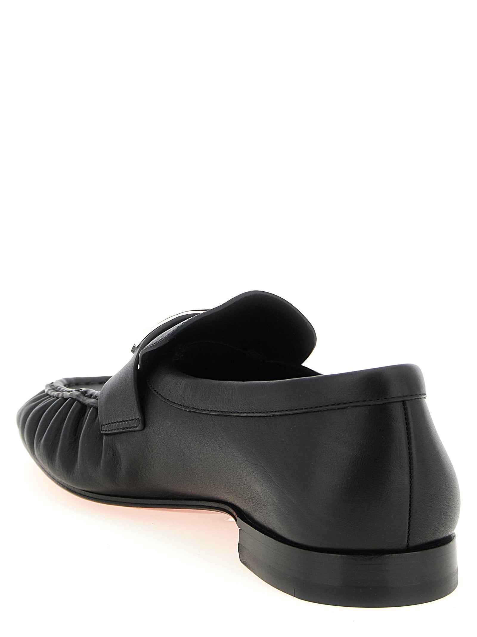 Christian Louboutin Black Calfskin Slip-On Loafers Christian Louboutin